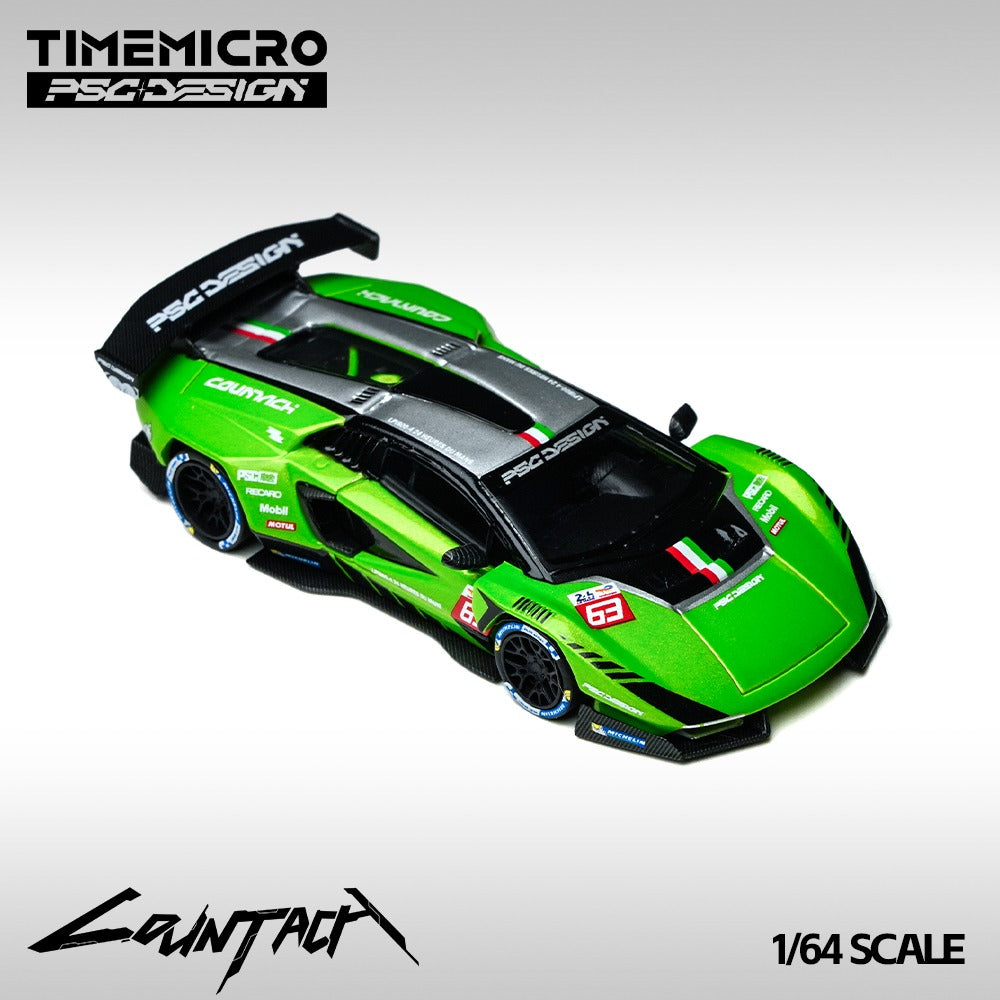 TimeMicro × PSC DESIGN 1:64 Countach“V” Exhibition Model Green