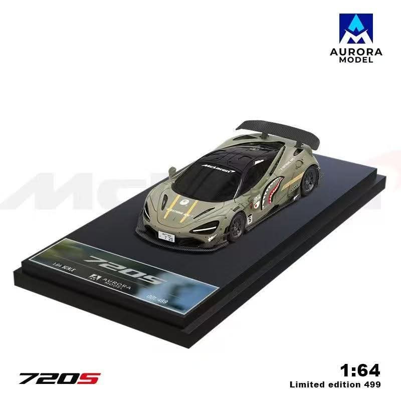 Aurora Model 1:64 McLaren 720S Sharks Mouth Livery