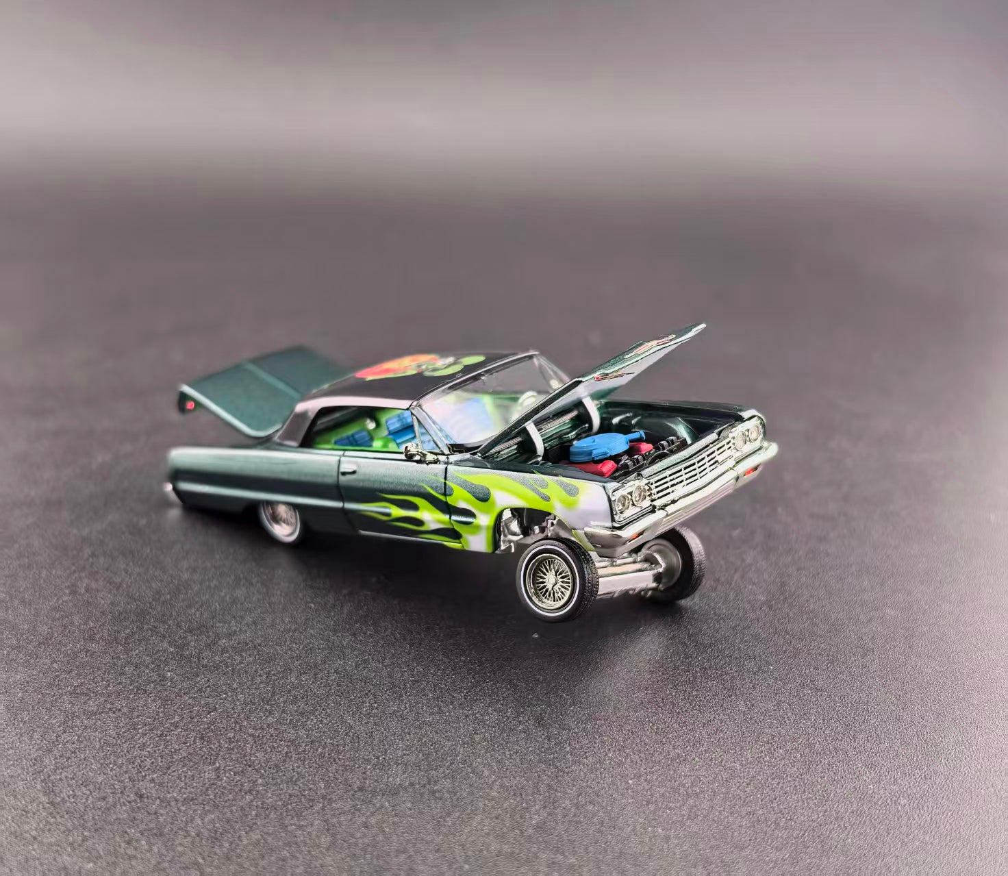 Fine Works 64 Chevrolet Impala West Coast Bouncing Cars Rat Fink 1/64