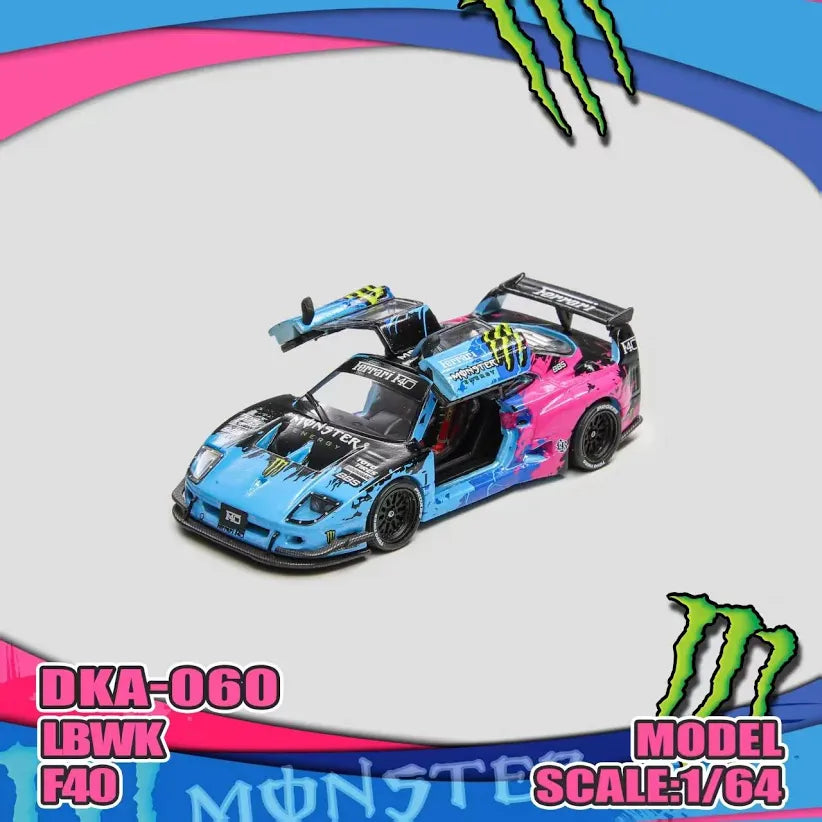 Demon King Auto 1:64 Super Car F40 LBWK Monster Livery