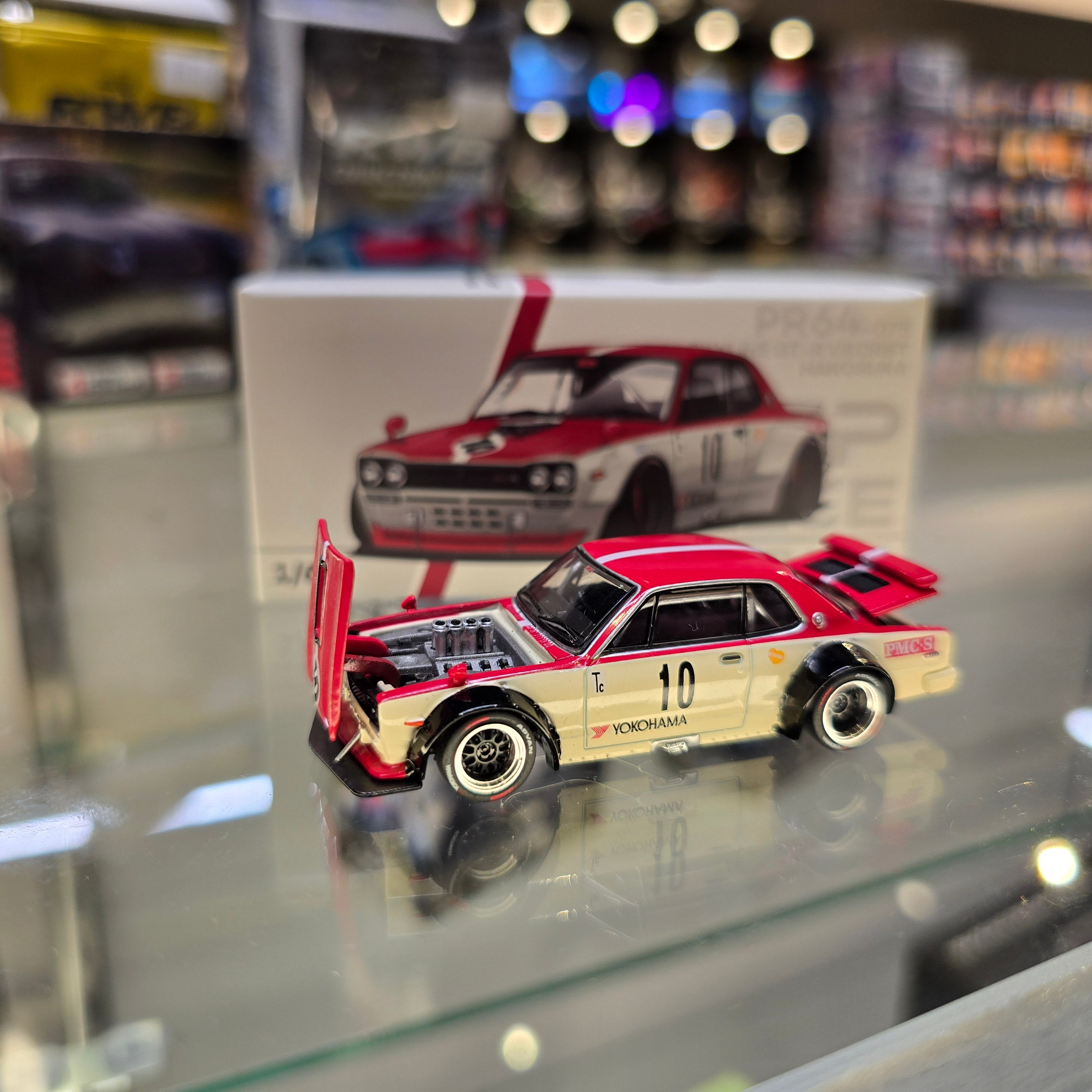 POP RACE 1/64 SKYLINE GT-R V8 DRIFT (HAKOSUKA) WATANABE PR640075