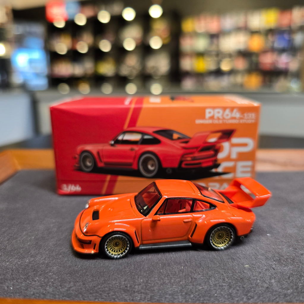 POP RACE 1/64 SINGER DLS TURBO (TRACK) ORANGE PR640131