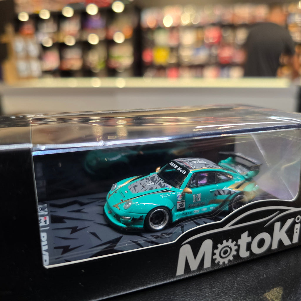 Motokit 1/64 diecast model car, RWB modified, limited edition of 499 each Hubauto