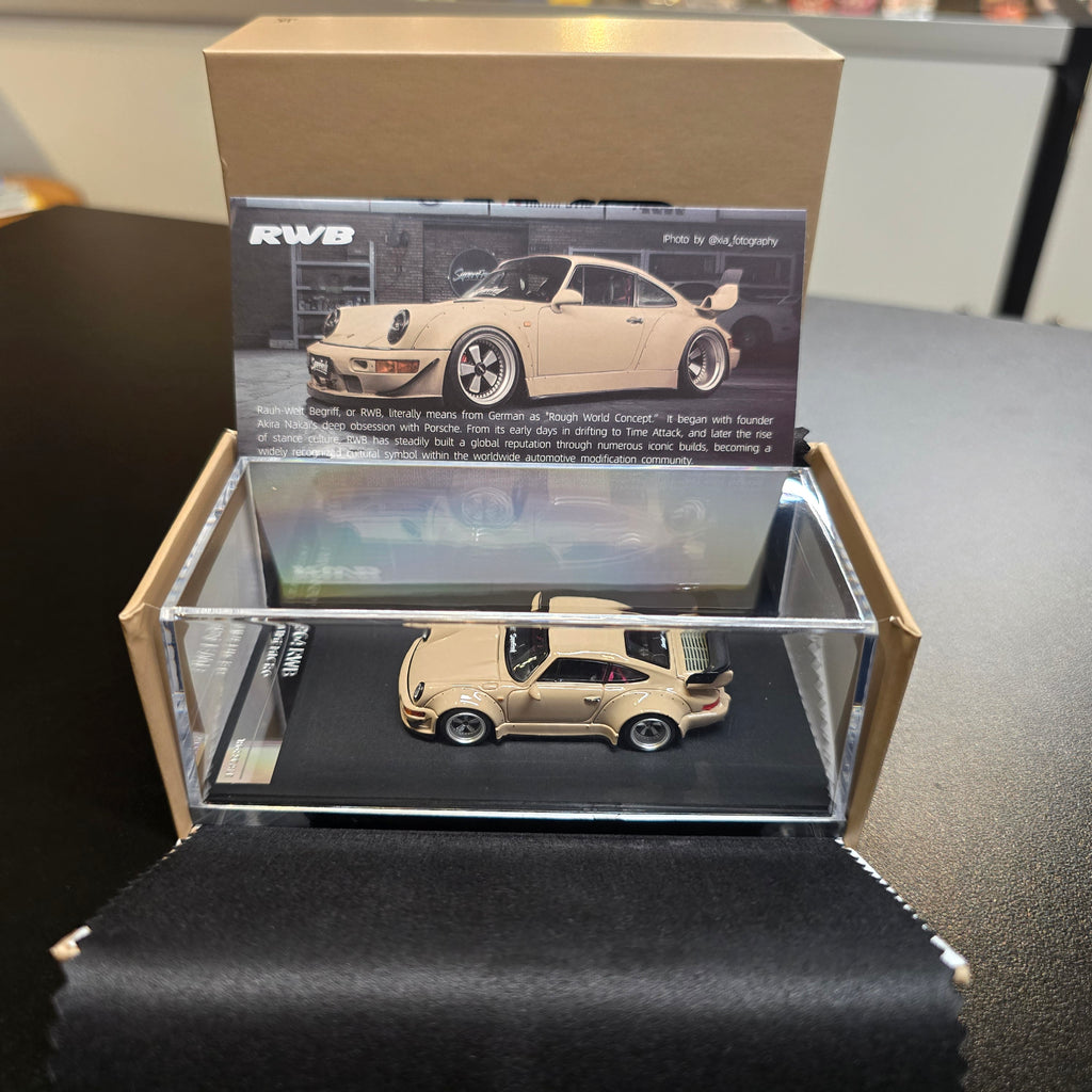 TimeMicro 1:64 RWB 964 Light Brown Alloy Car Model