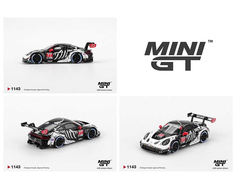 Mini GT 1:64 Porsche 911 GT3 R #77 AO Racing 2025 IMSA Petit Le Mans 1143