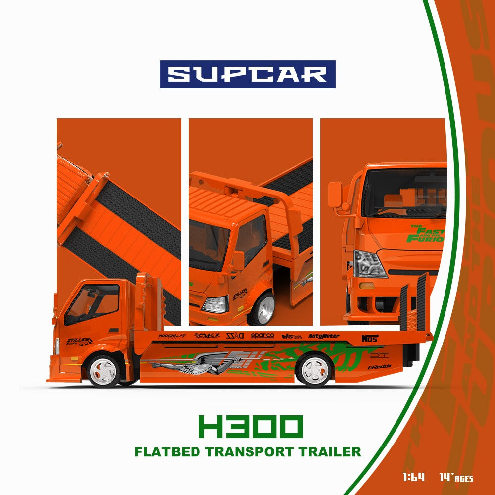 Supcar 1:64 H300 Car Transport Hauler Speed and Passion F&F