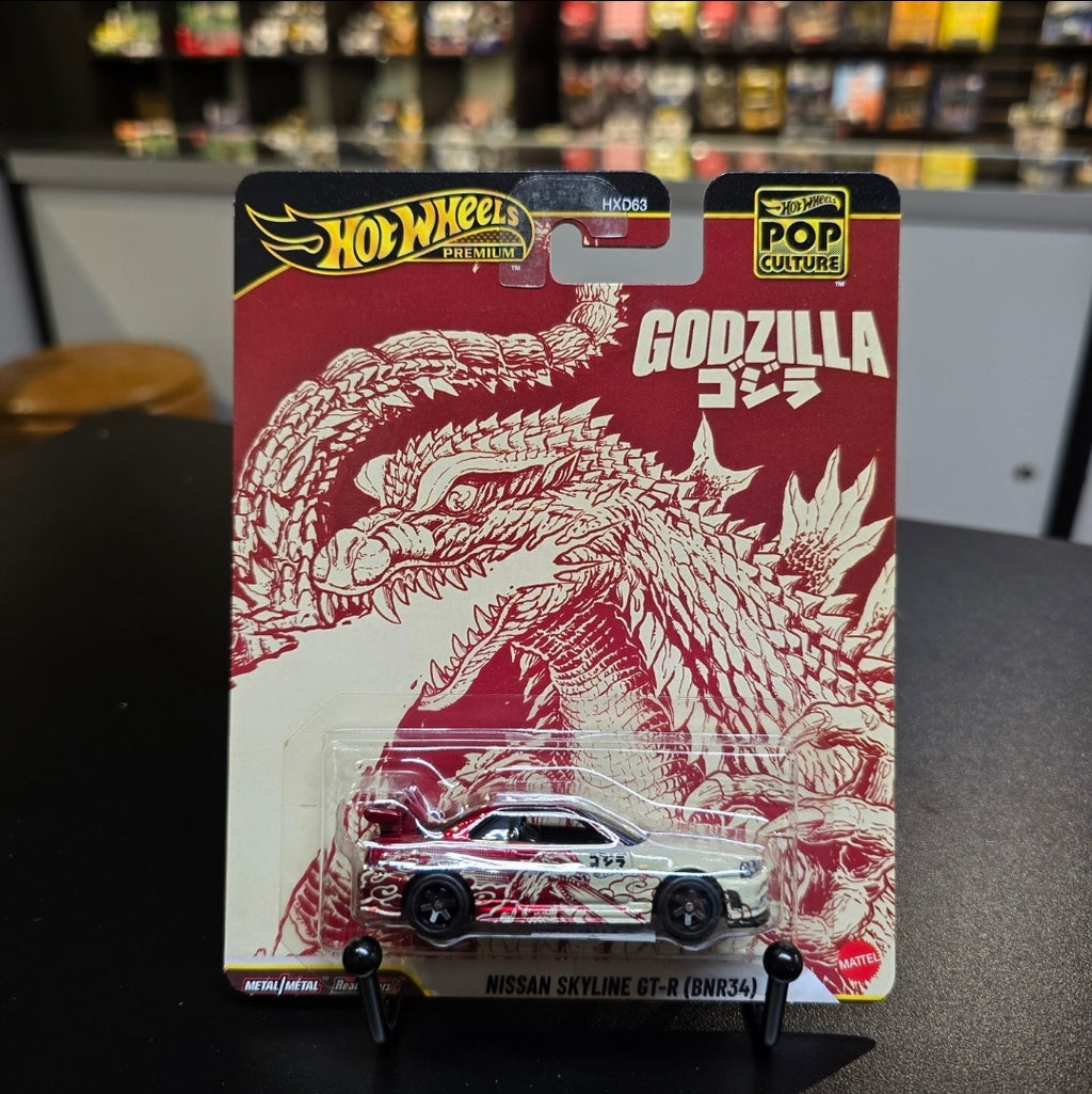 Hot Wheels Pop Culture Nissan Skyline Godzilla R34 Premium