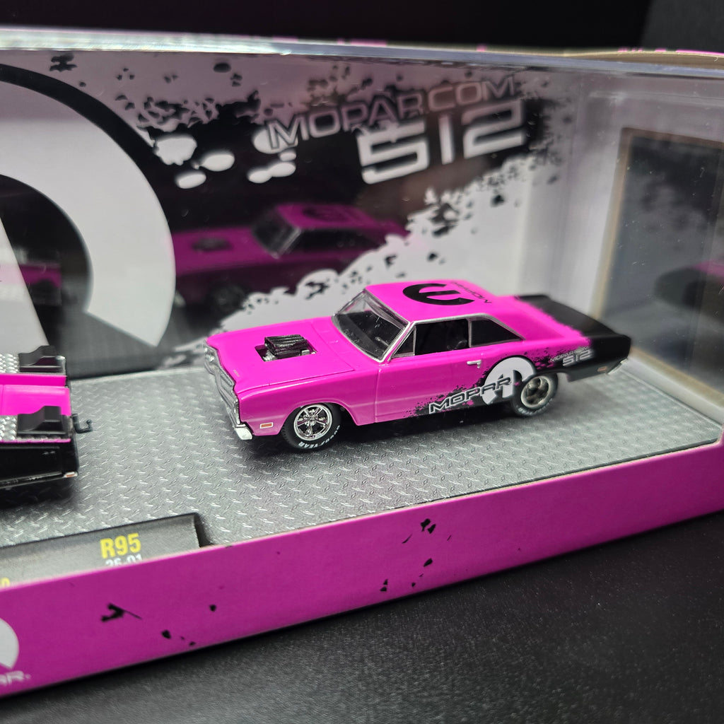 M2 Machines Hauler 1974 Dodge Truck & 1969 Dodge Dart Swinger 340 R95