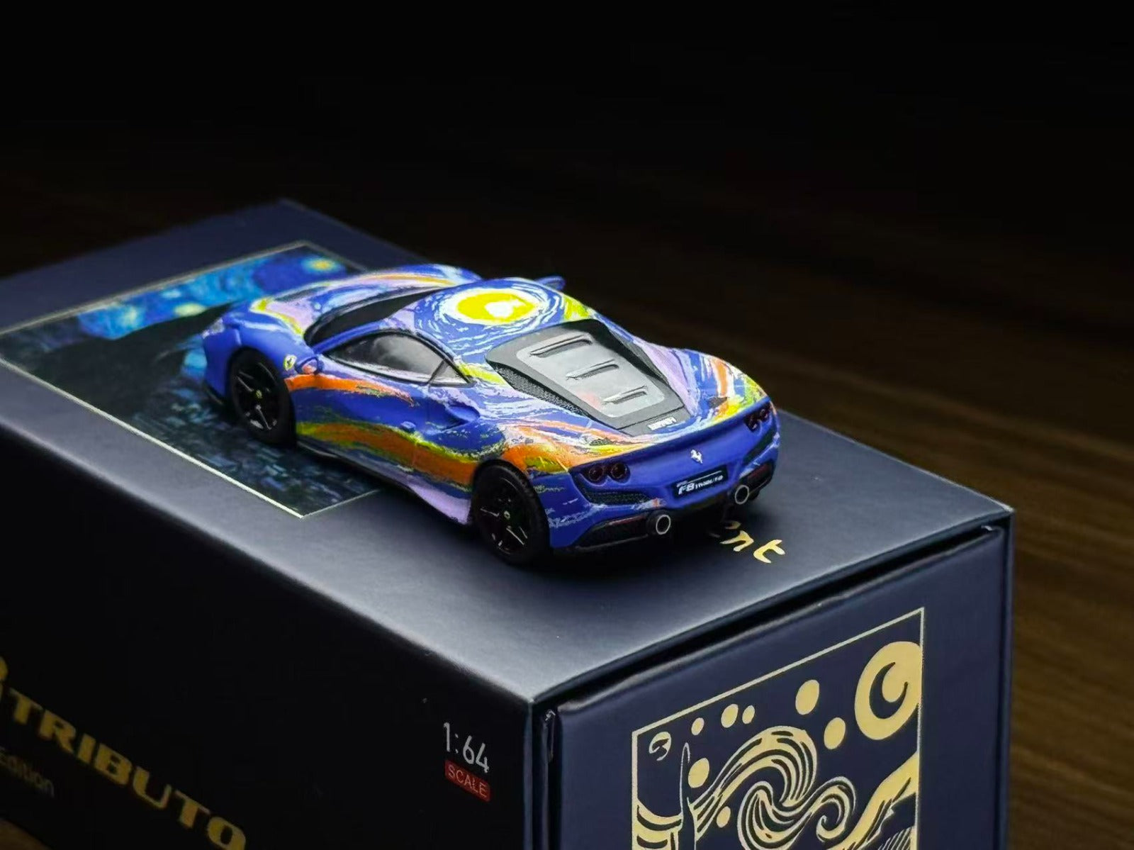 Karium Model 1/64 Ferrari F8 Starry Night