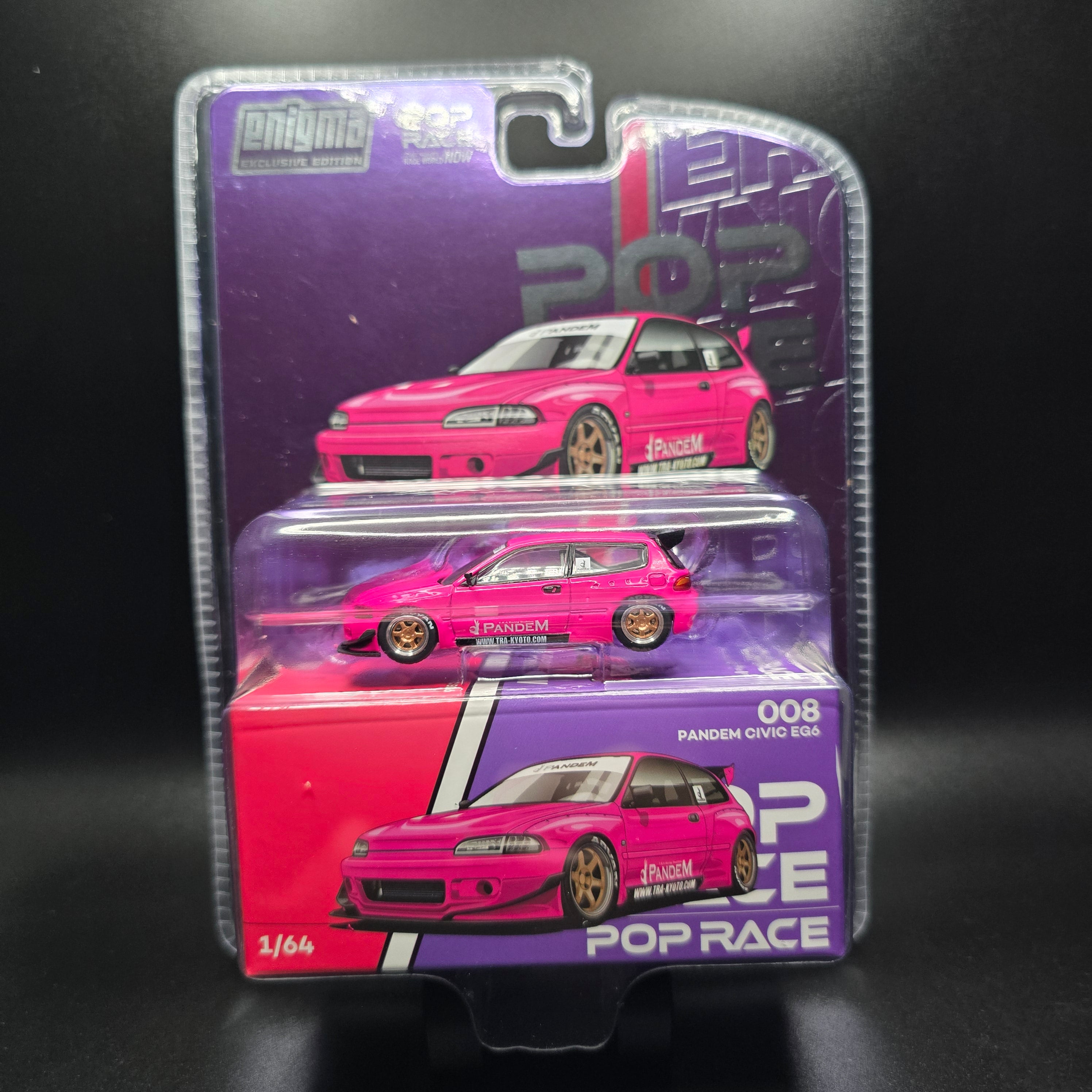 Pop Race Enigma Exclusive Pandem Civic EG6 Pink #008