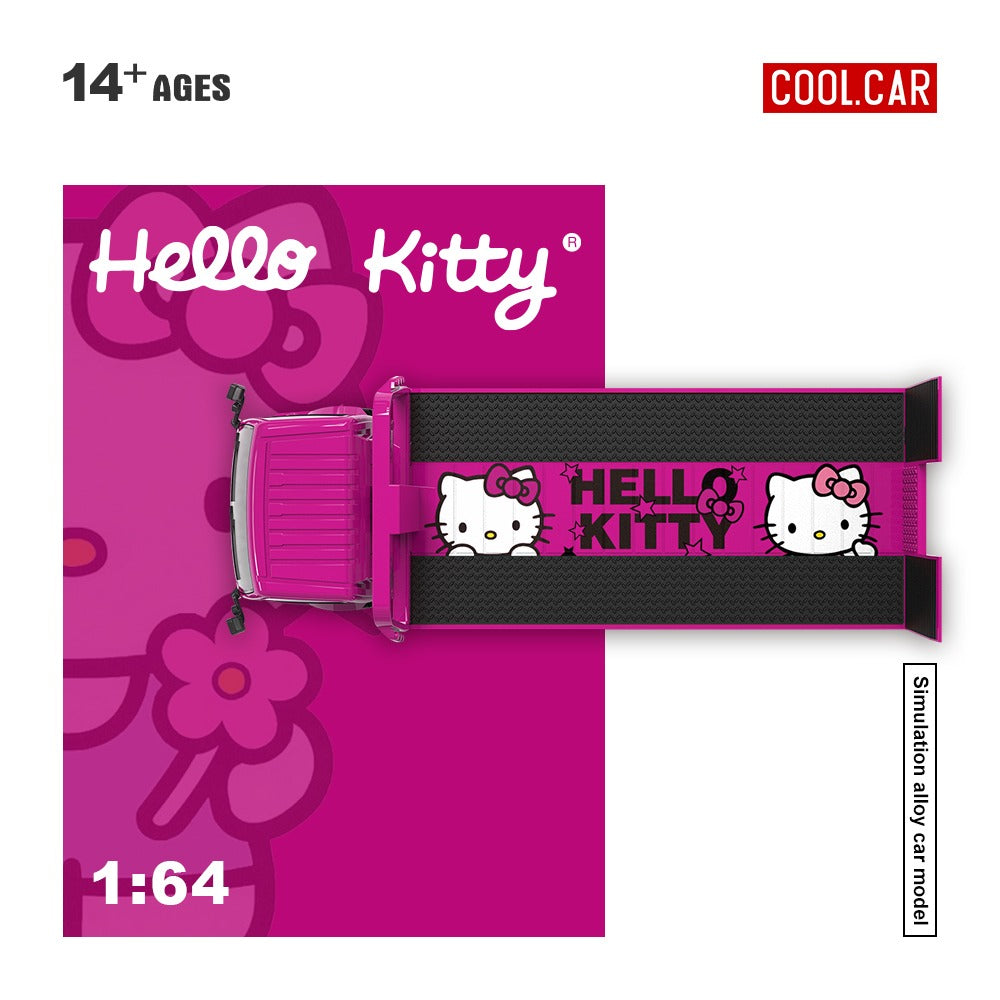 Coolcar 1:64 H300 Car Transport Hauler Pink Hello Kitty Livery