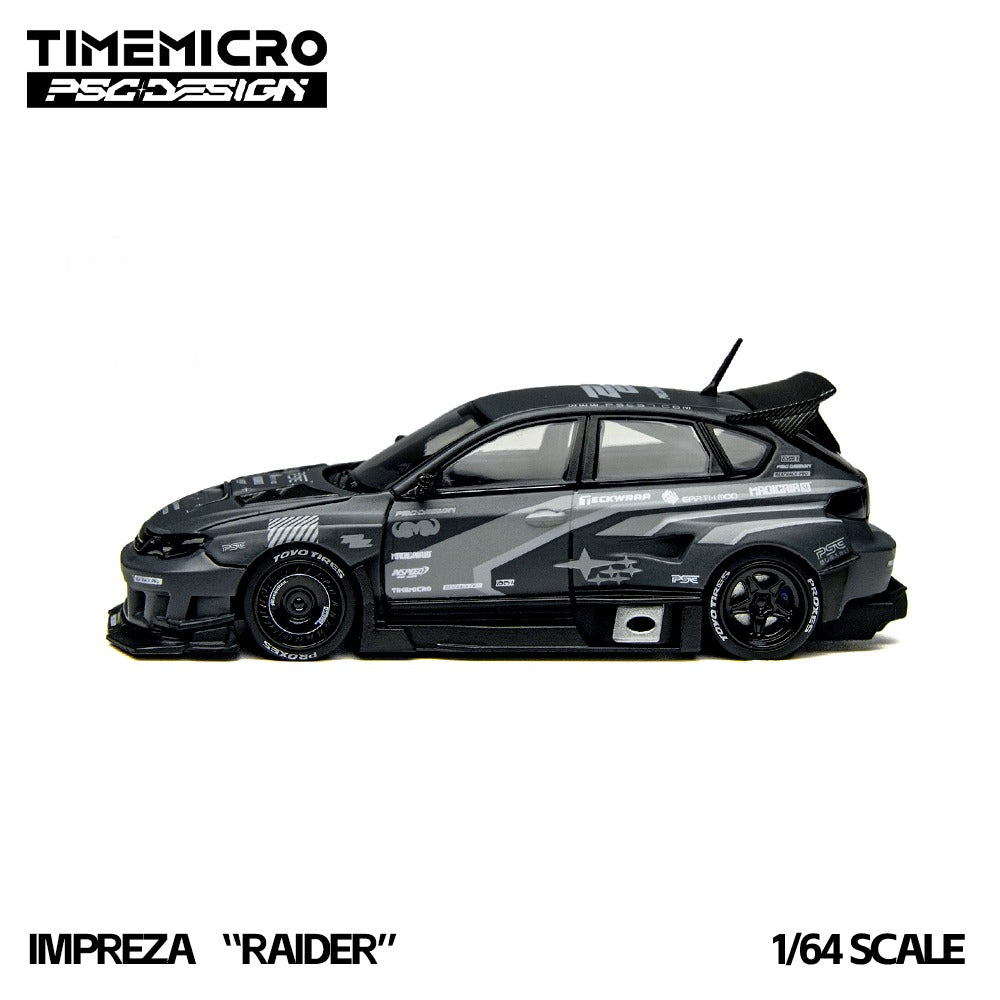 TimeMicro × PSC DESIGN
1:64 Impreza "Raider“ of the gray stripe painted replica car model