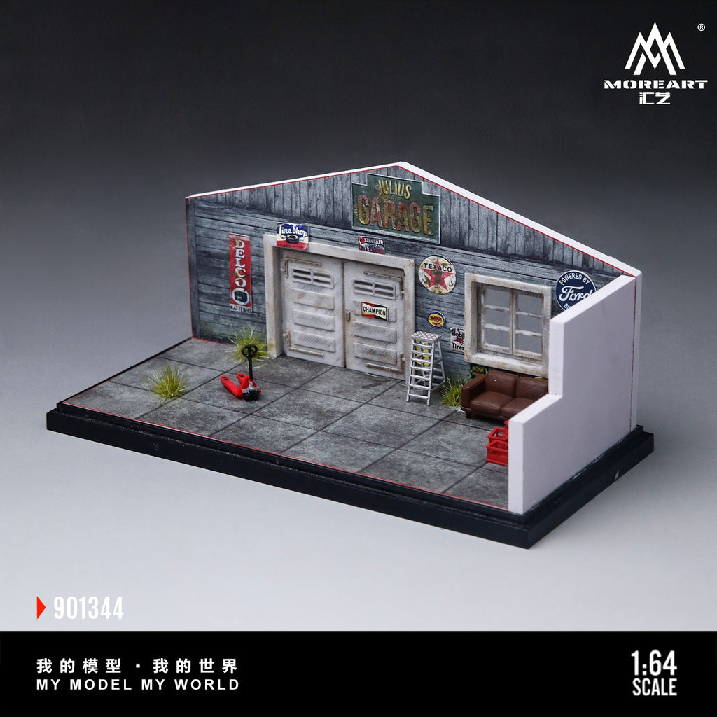 MoreArt 1:64 American Retro DIY Repair Workshop Scene Series Model