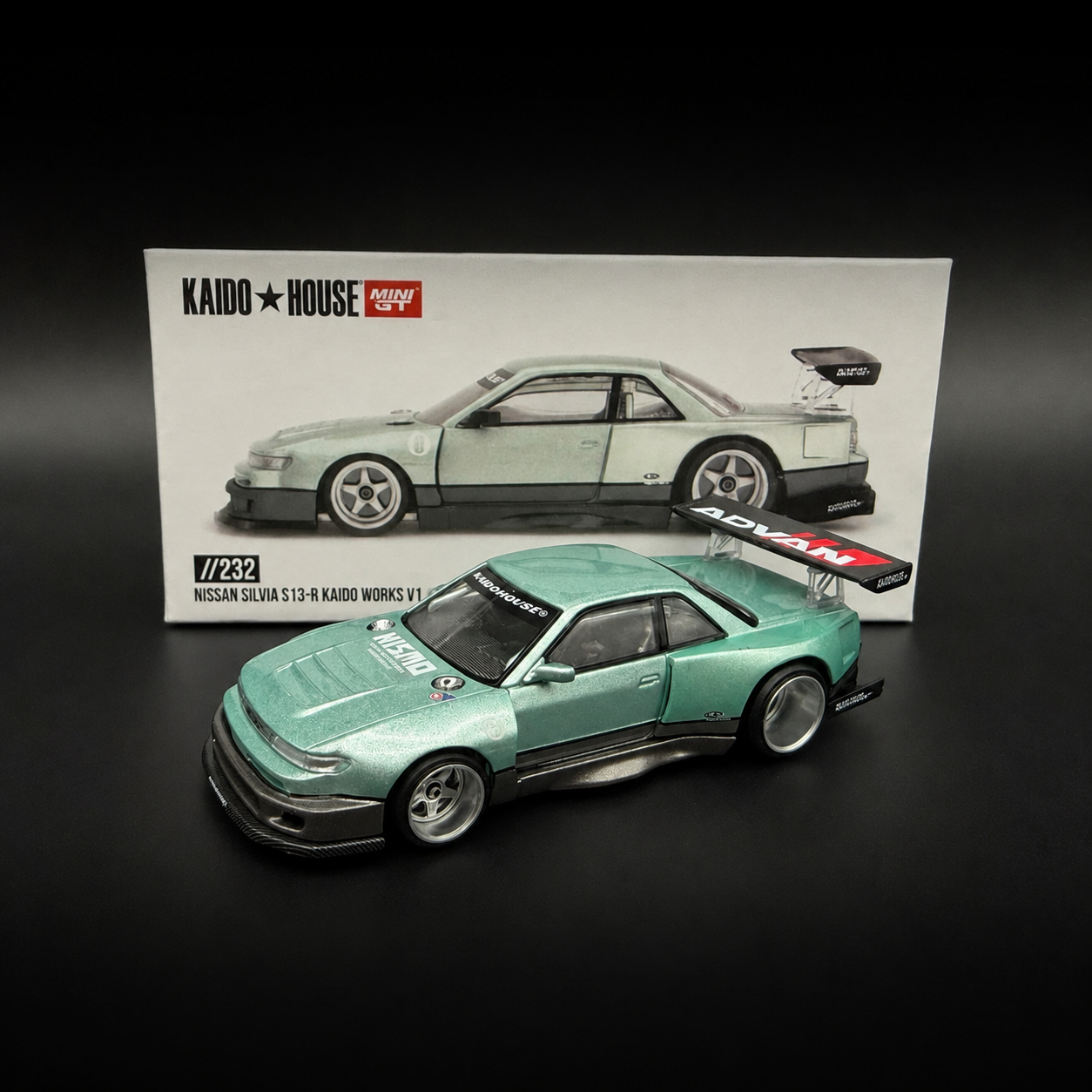 Kaido House Nissan Silvia S13-R KAIDO WORKS V1 – Sea Foam Green