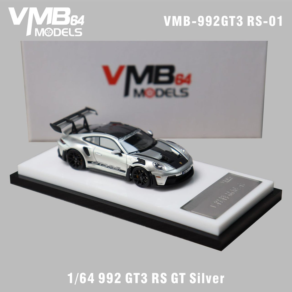 VMB Models 1:64 992 GT3 RS Silver only 299 Made