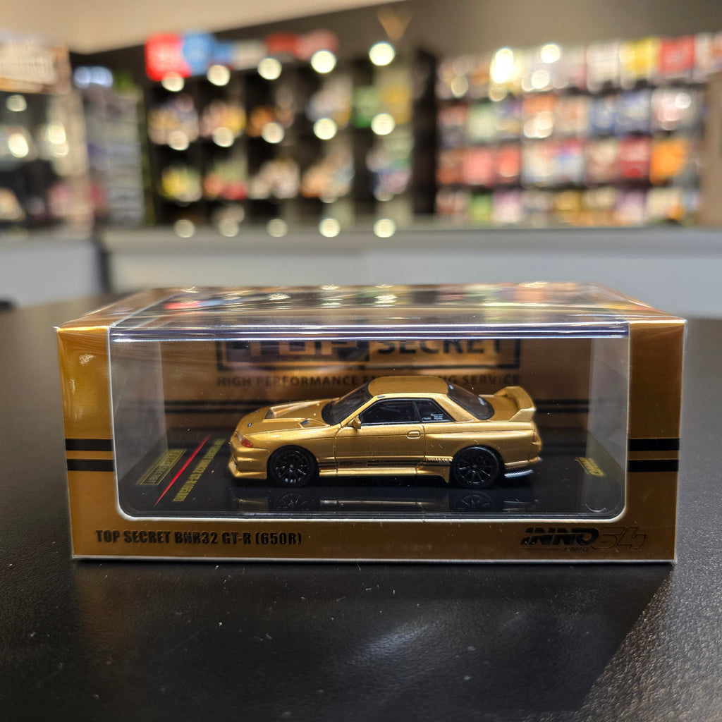 Inno64 1:64 TOP SECRET Nissan Skyline BNR32 GT-R (650R) Gold