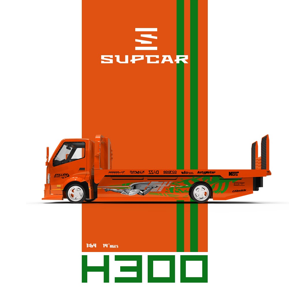 Supcar 1:64 H300 Car Transport Hauler Speed and Passion F&F
