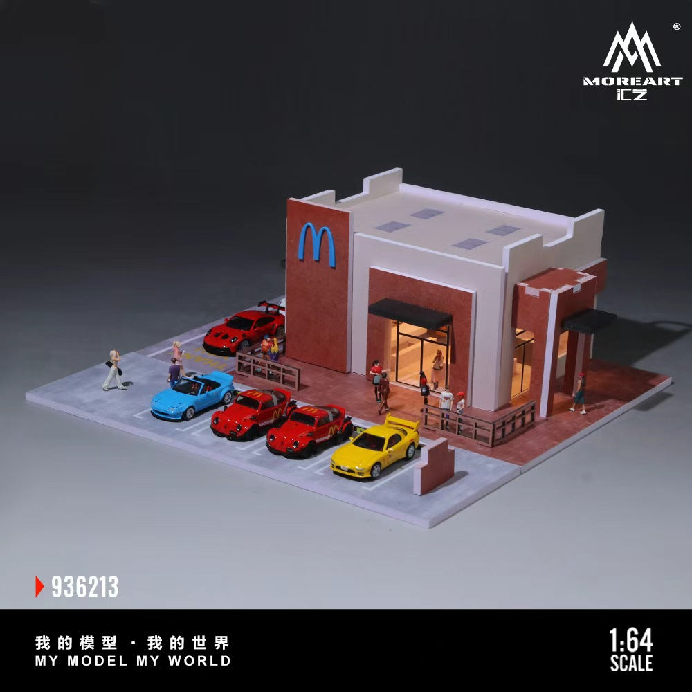 MoreArt 1:64 SEDONA MCDONALD'S WITH THE BLUE LOGO SCENE MO936213