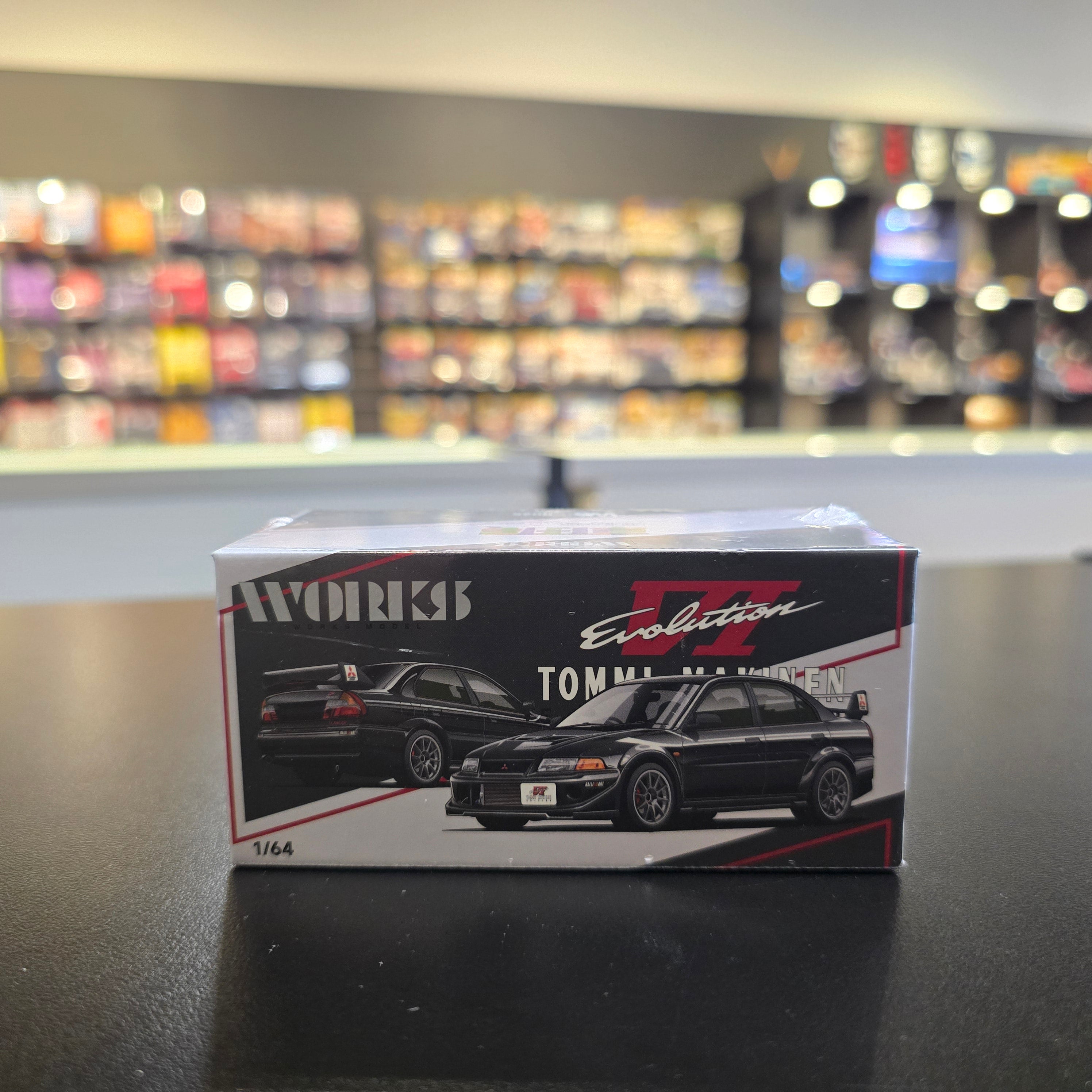 WORKS 1/64 MITSUBISHI LANCER EVO VI TOMMI MAKINEN GUN METAL TOYCAR SALON 2026 EVENT W640025