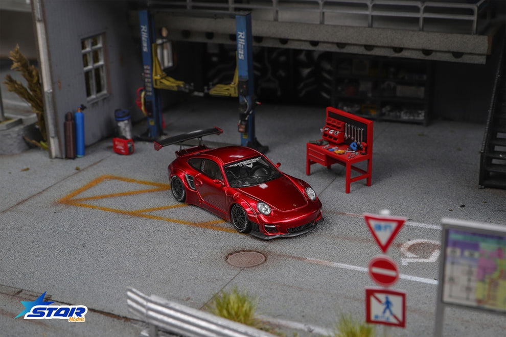Star Model 1:64 Porsche 997 LBWK Red