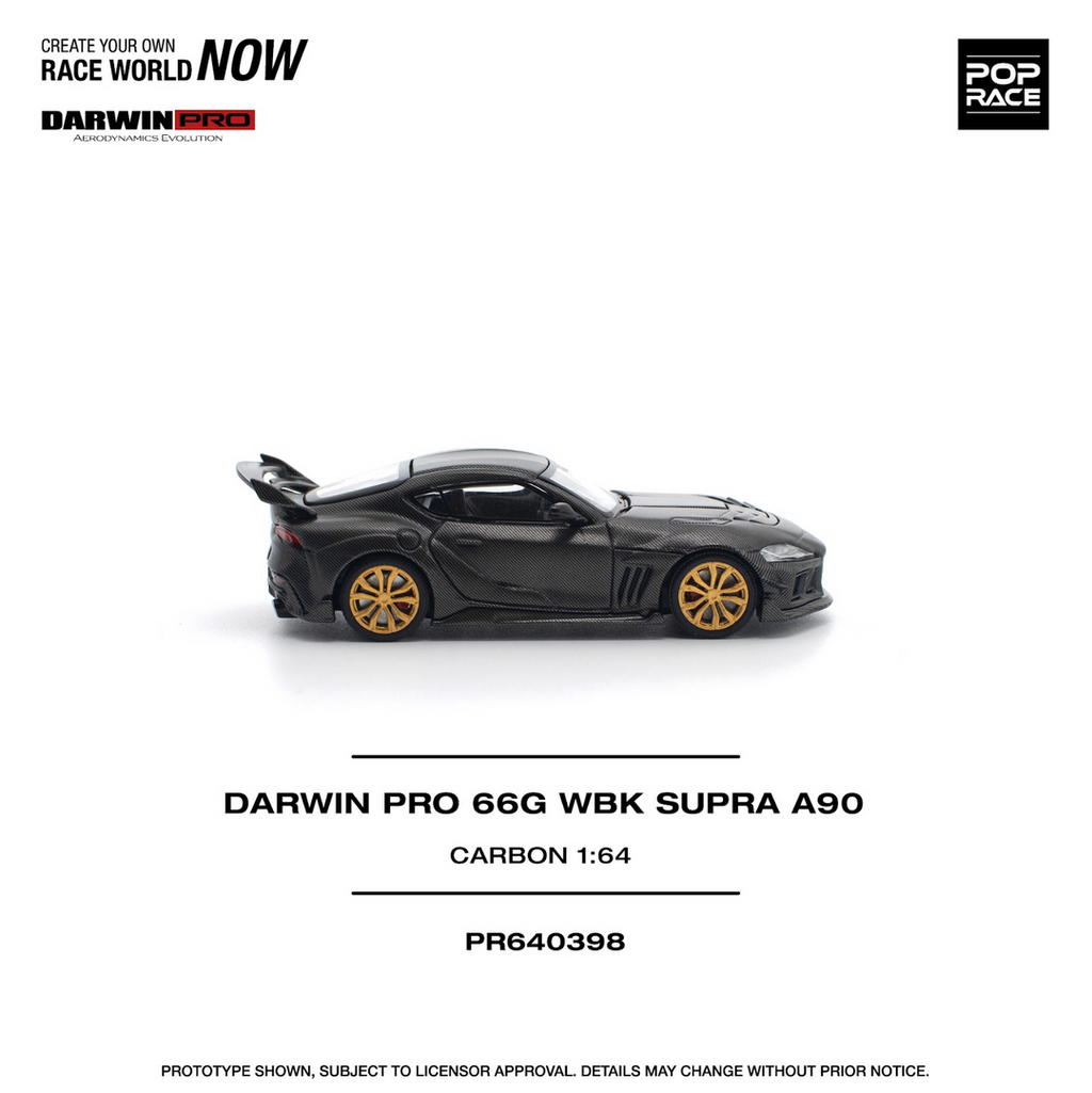 POP RACE 1/64 DARWIN PRO 66G WBK SUPRA A90 CARBON EDITION PR640398