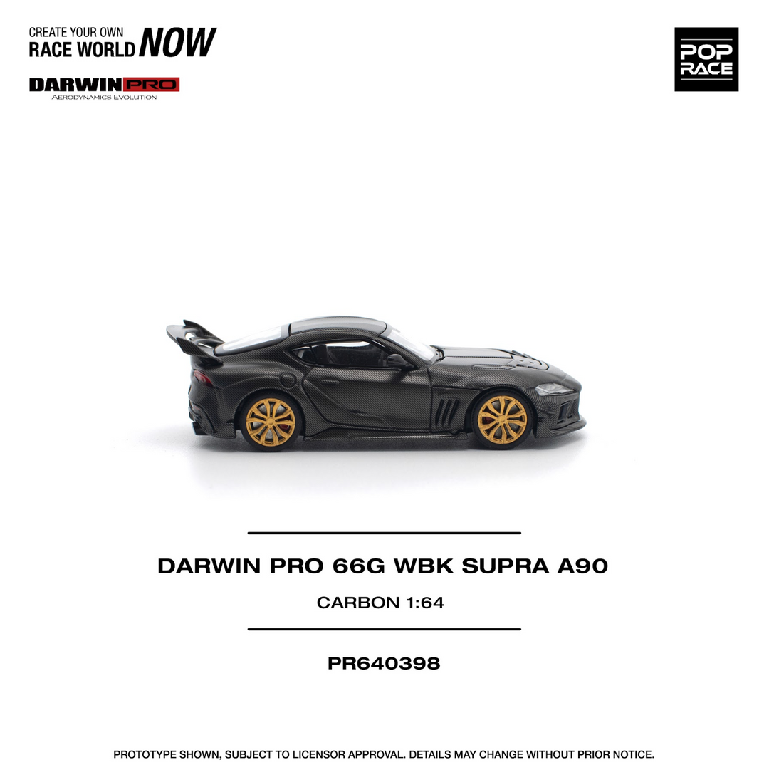 POP RACE 1/64 DARWIN PRO 66G WBK SUPRA A90 CARBON EDITION PR640398