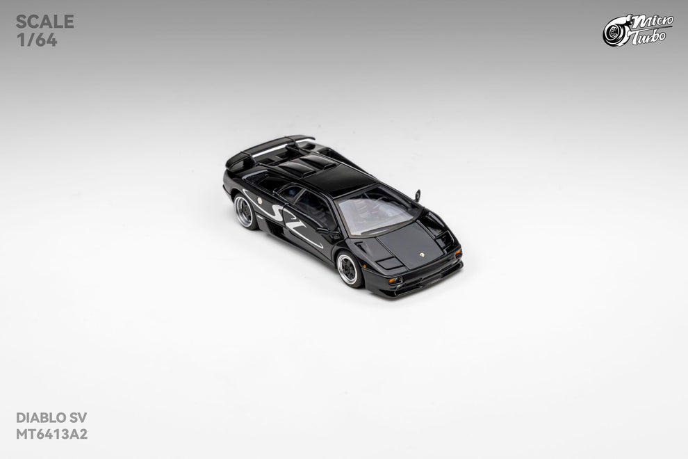 Micro Turbo 1:64 Custom Diablo SV - Metallic Black MT6413A2