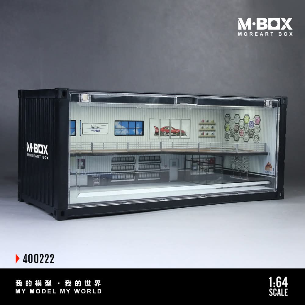 Moreart MBOX Shipping Container Repair Shop Scene Diorama Model K