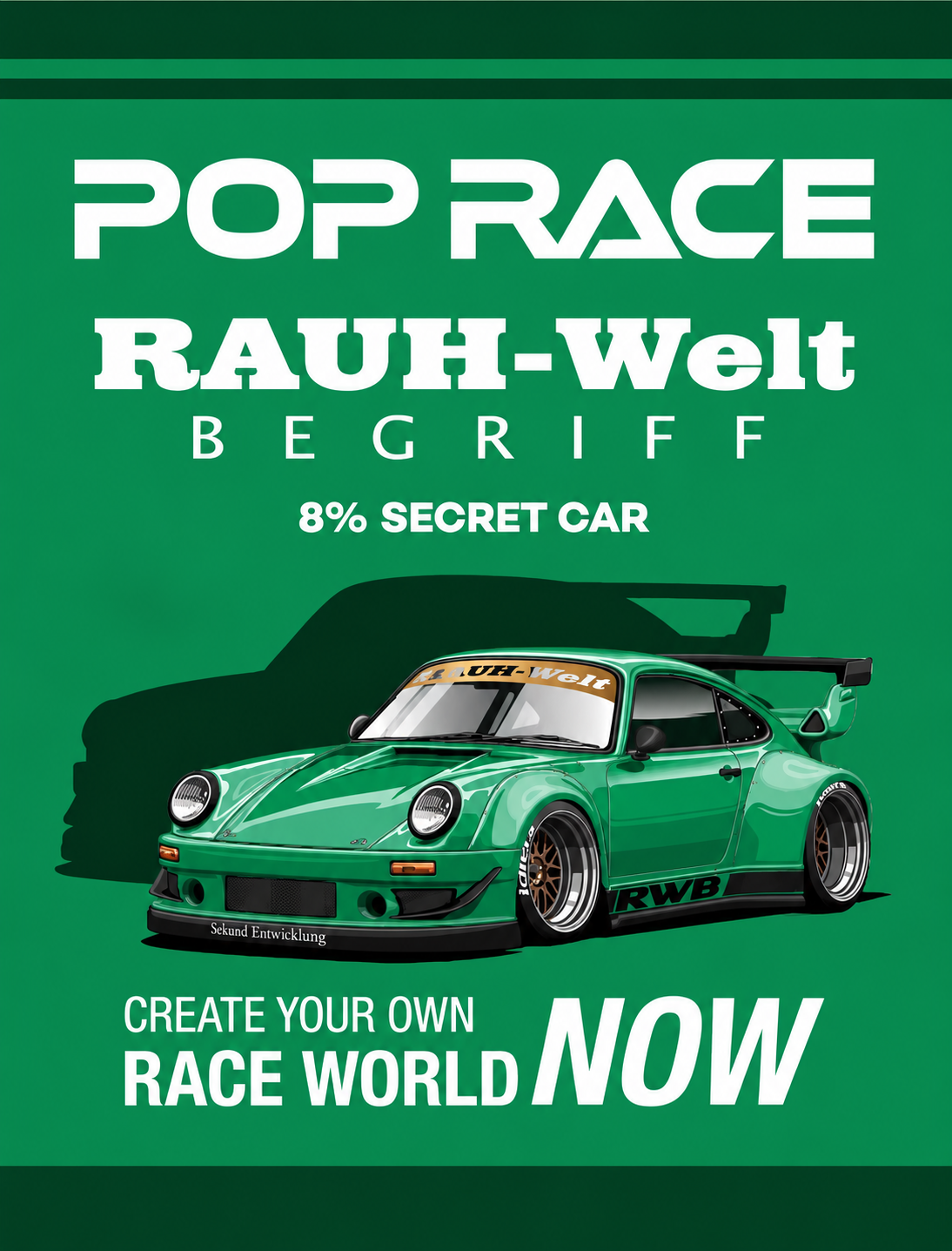 POPRACE 1/64 RWB 930 Green HEC 2026