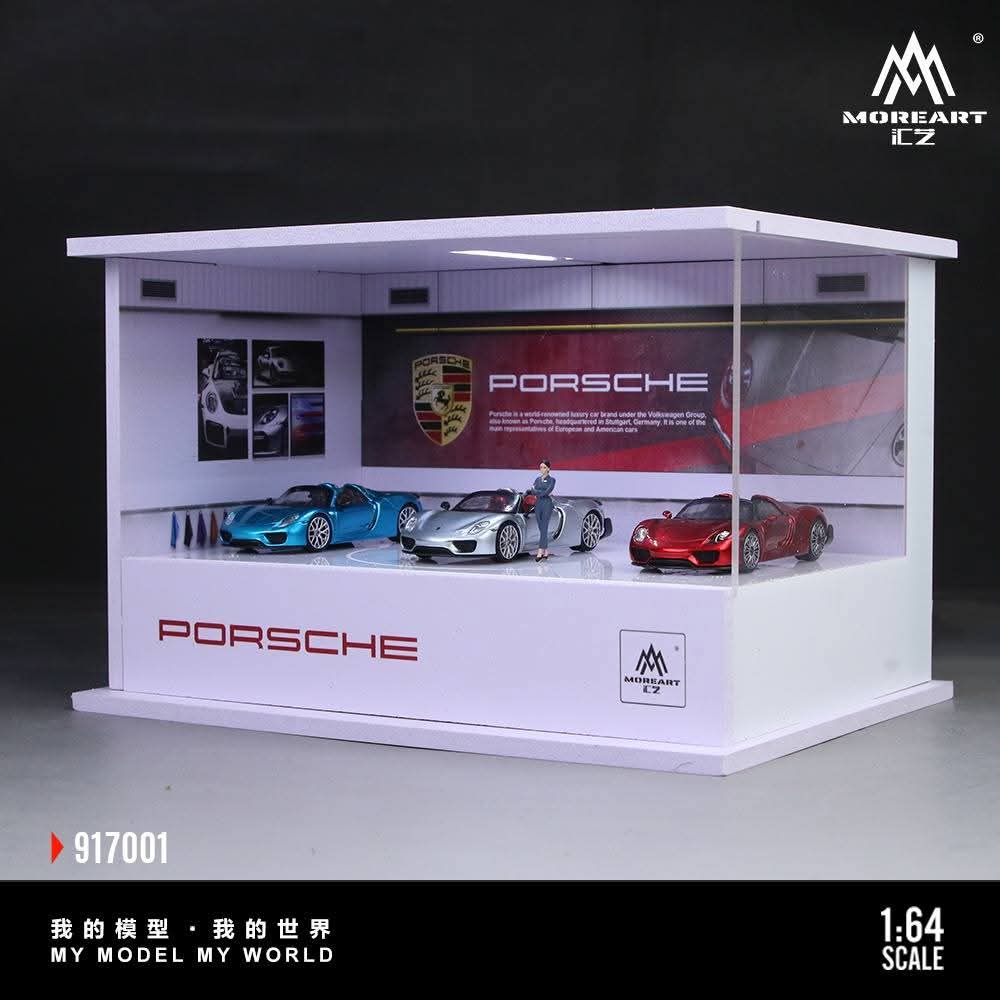 Moreart Porsche Turntable Showroom with figure