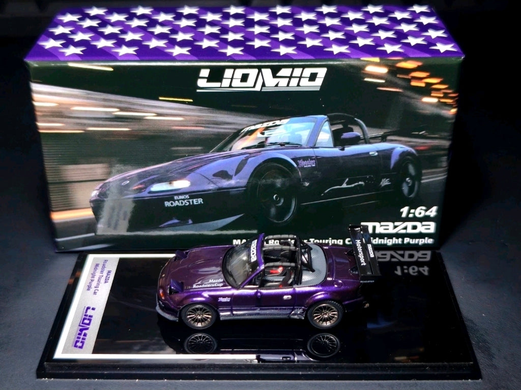 LIOMIO 1/64 MAZDA Roadster Touring Car Midnight Purple 2026 HEC VERSION LI64-Roadster-HEC2026