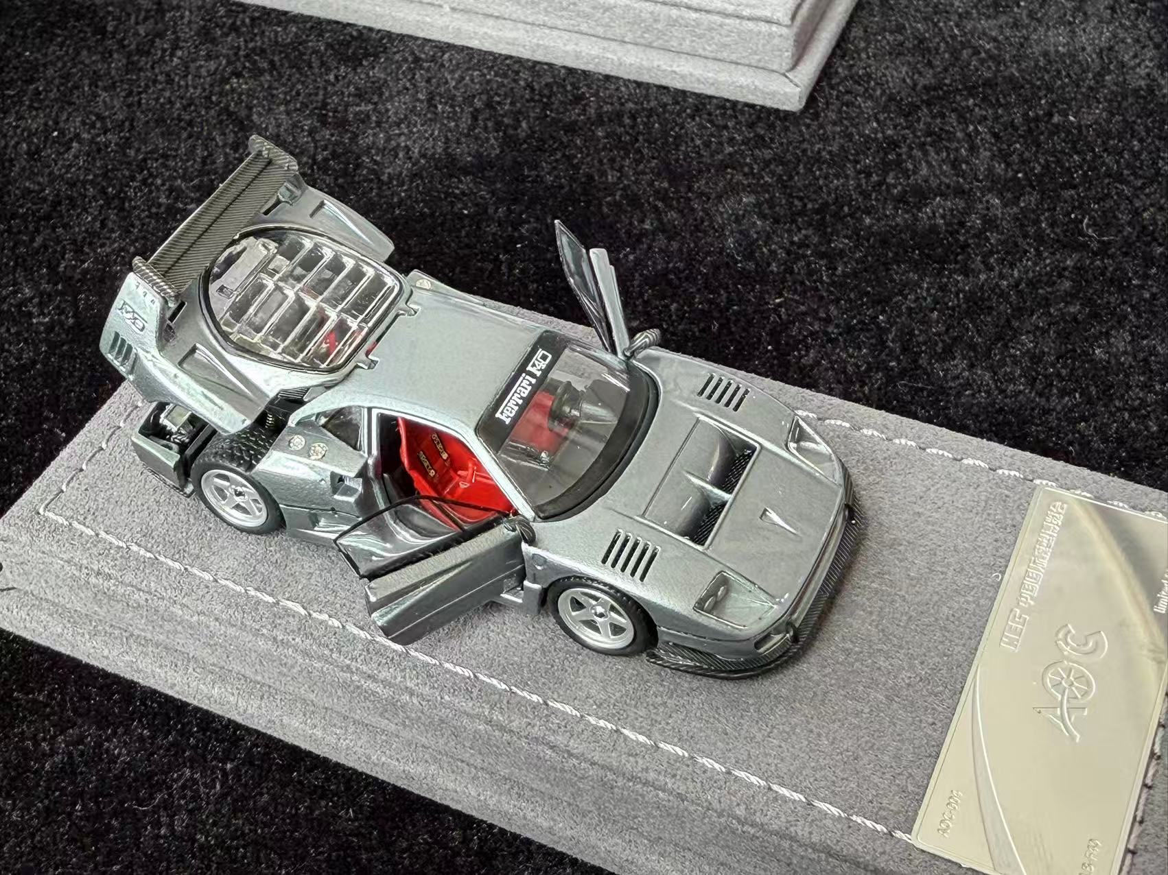 AOC 1:64 Ferarri F40 Silver Grey HEC Event Exclusive 2026 Resin