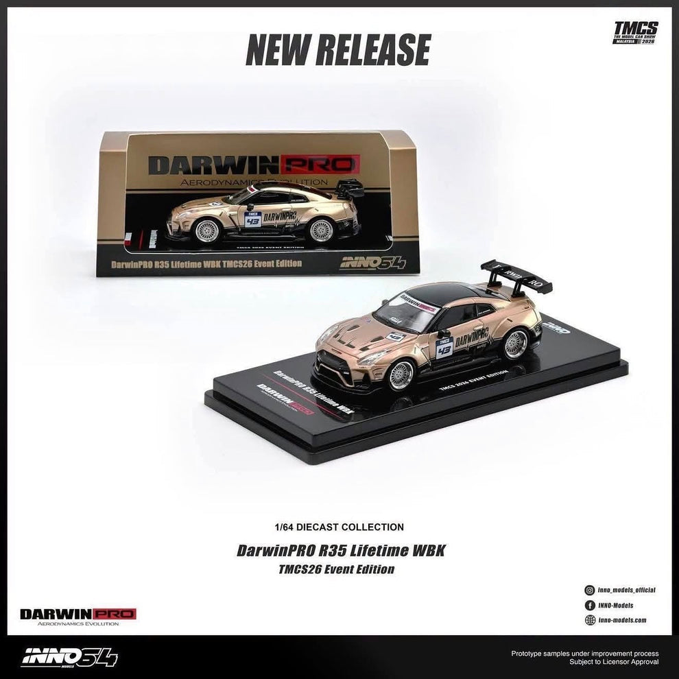 Inno64 1:64 2026 TMCS Event Exclusive - Darwin Pro R35 Lifetime WBK