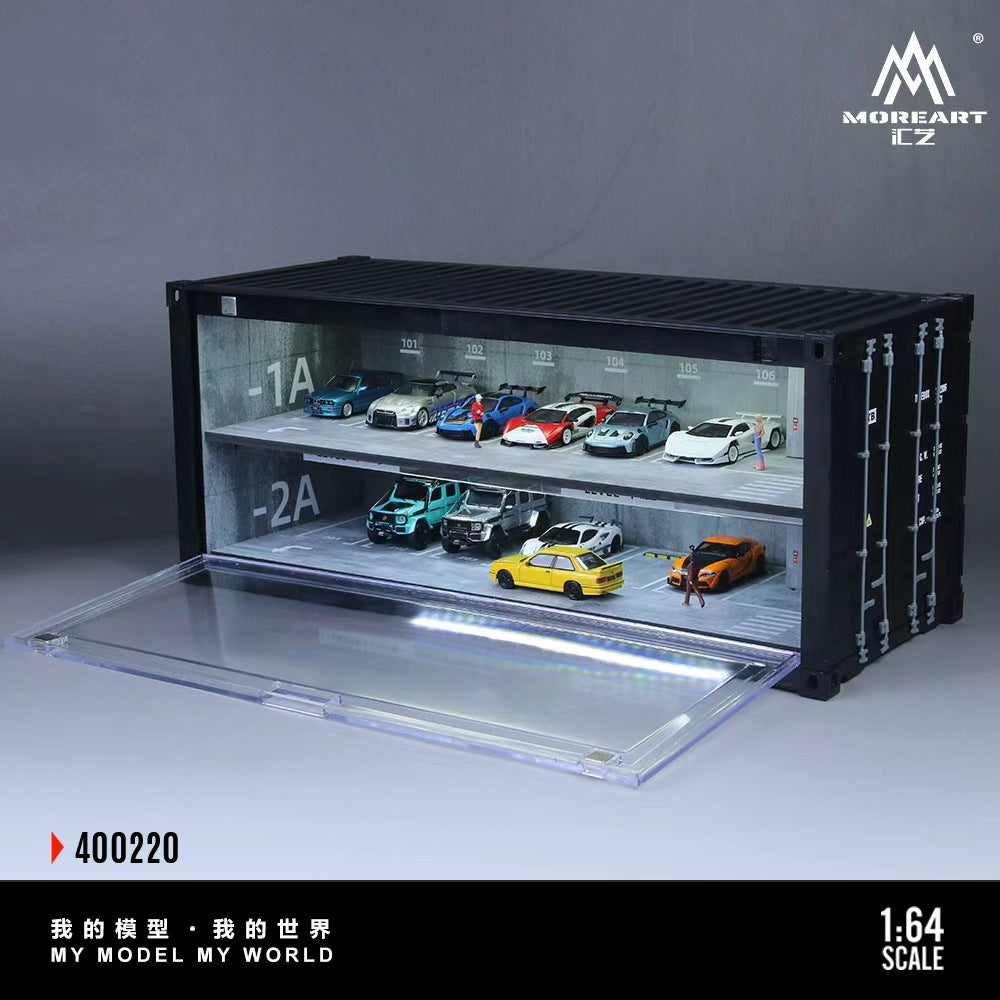 MoreArt 1:64 THE SCENE OF A CONTAINER UNDERGROUND PARKING GARAGE MO400220