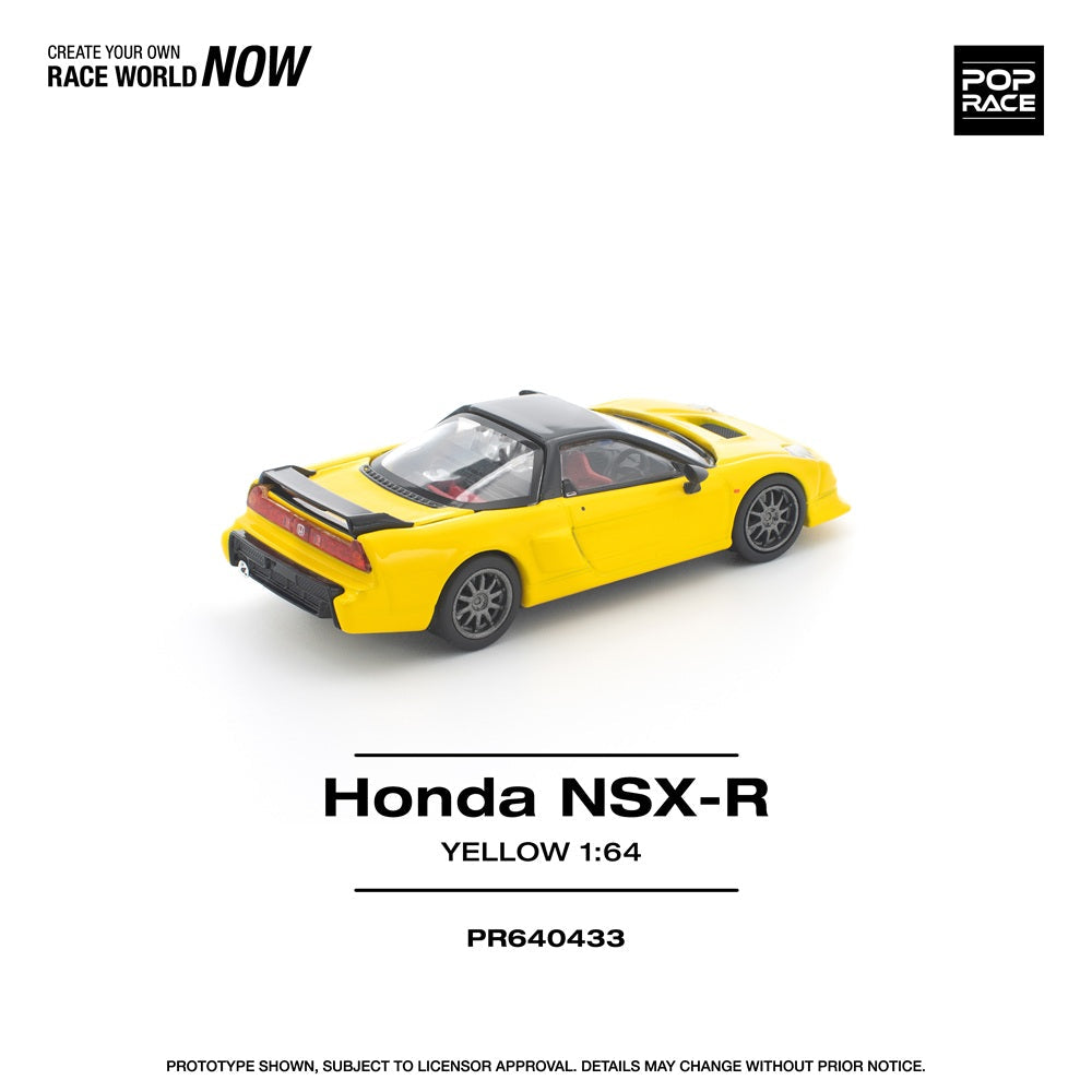 POP RACE 1/64 HONDA NSX-R YELLOW PR640433