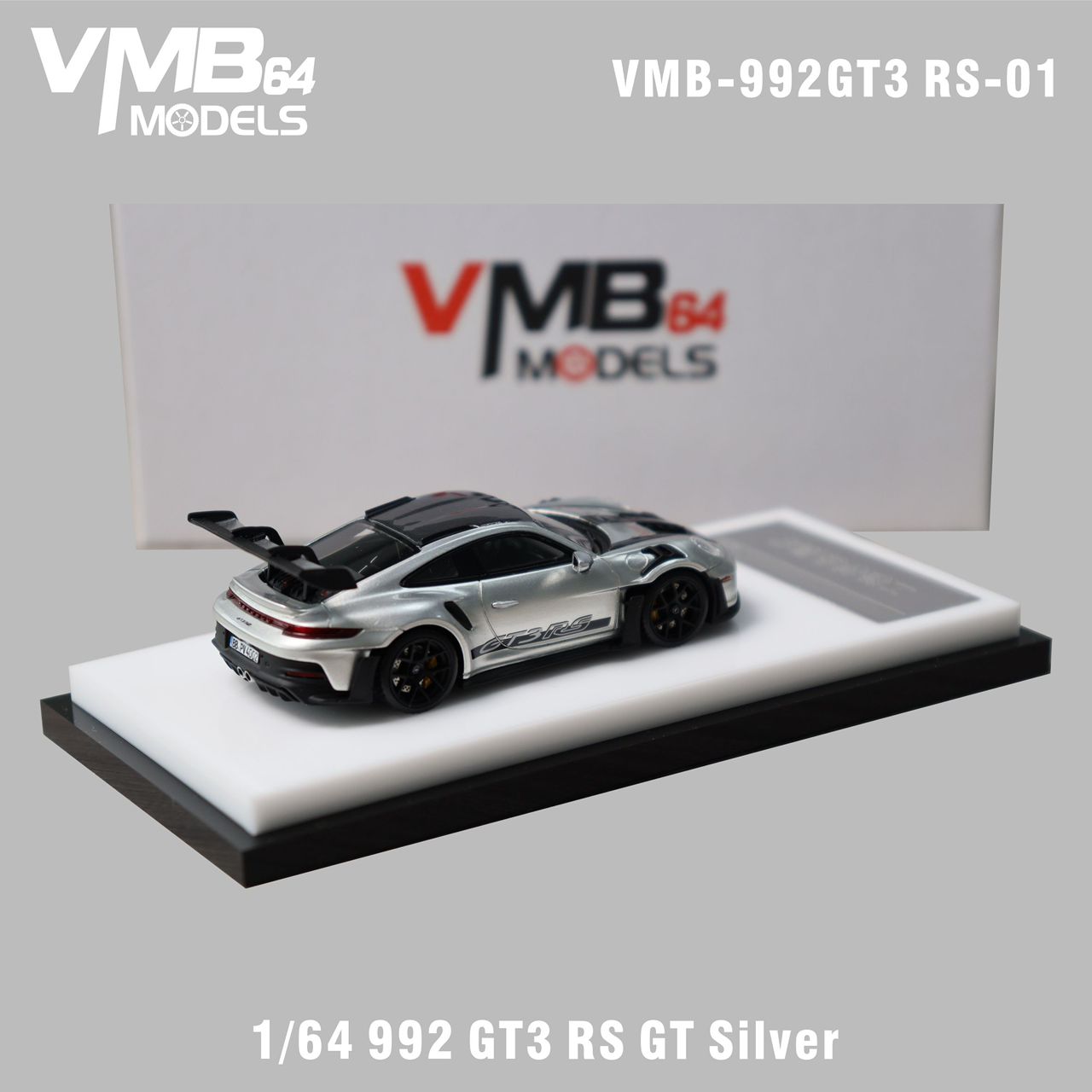 VMB Models 1:64 992 GT3 RS Silver only 299 Made