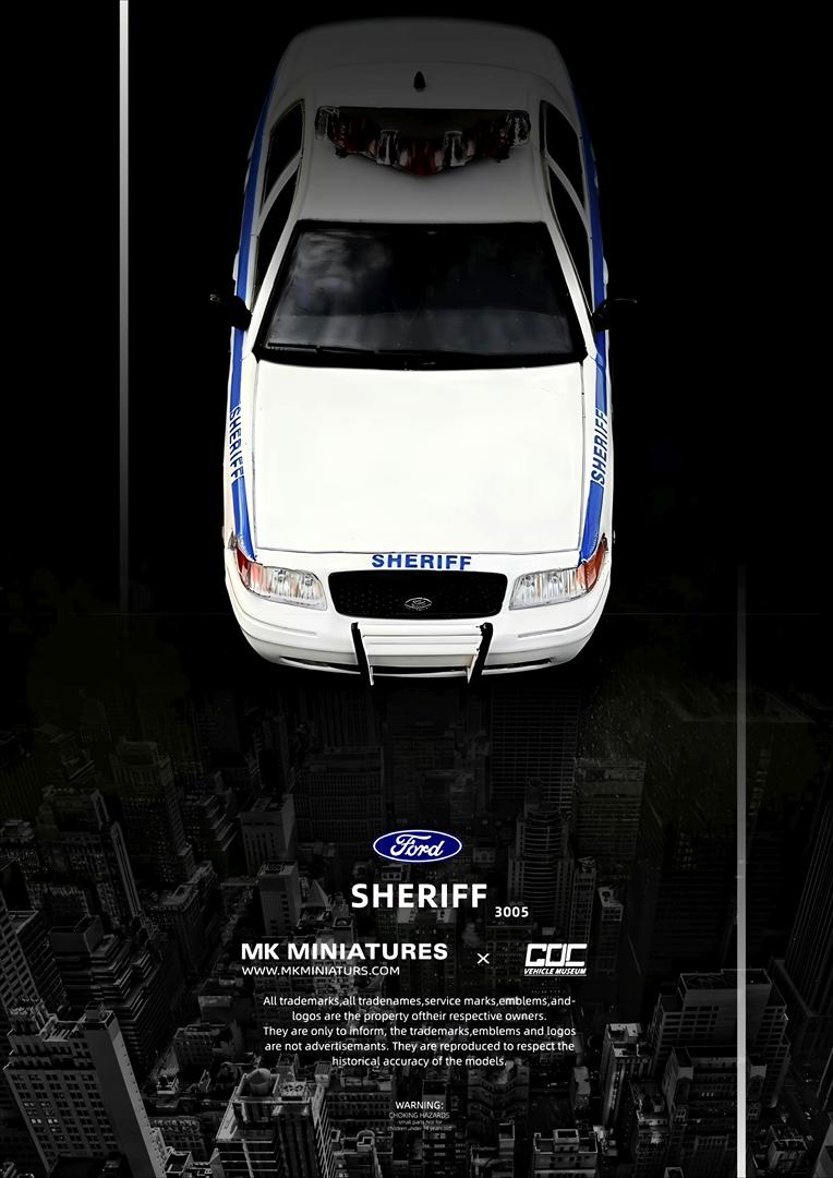 MK Miniatures 1/64 Crown Victoria Sheriff