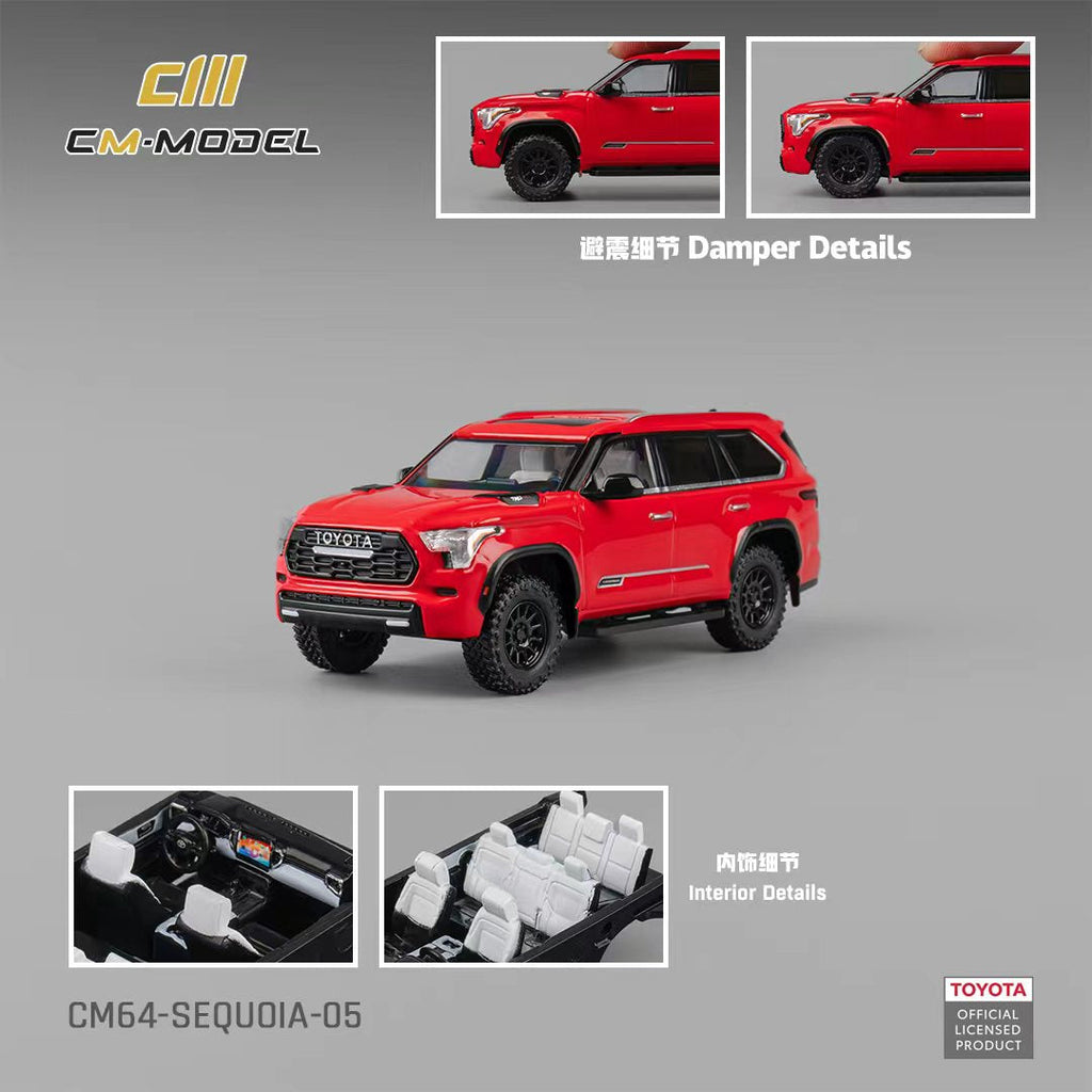 CM Model 1:64 Toyota Sequoia Red CM64-SEQUOIA-05