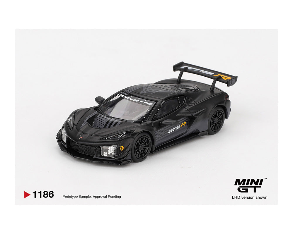 Mini GT 1:64 Chevrolet Corvette Z06 GT3.R Road America Test car – Black 1186