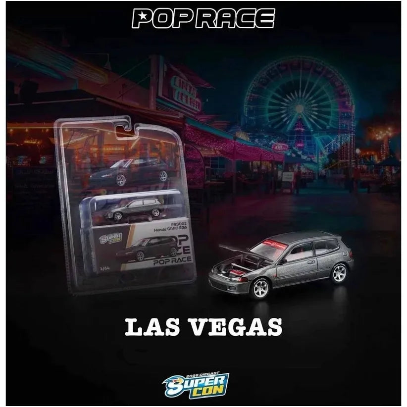 Pop Race 1:64 Diecast Supercon Event Honda Civic EG6 PRB002