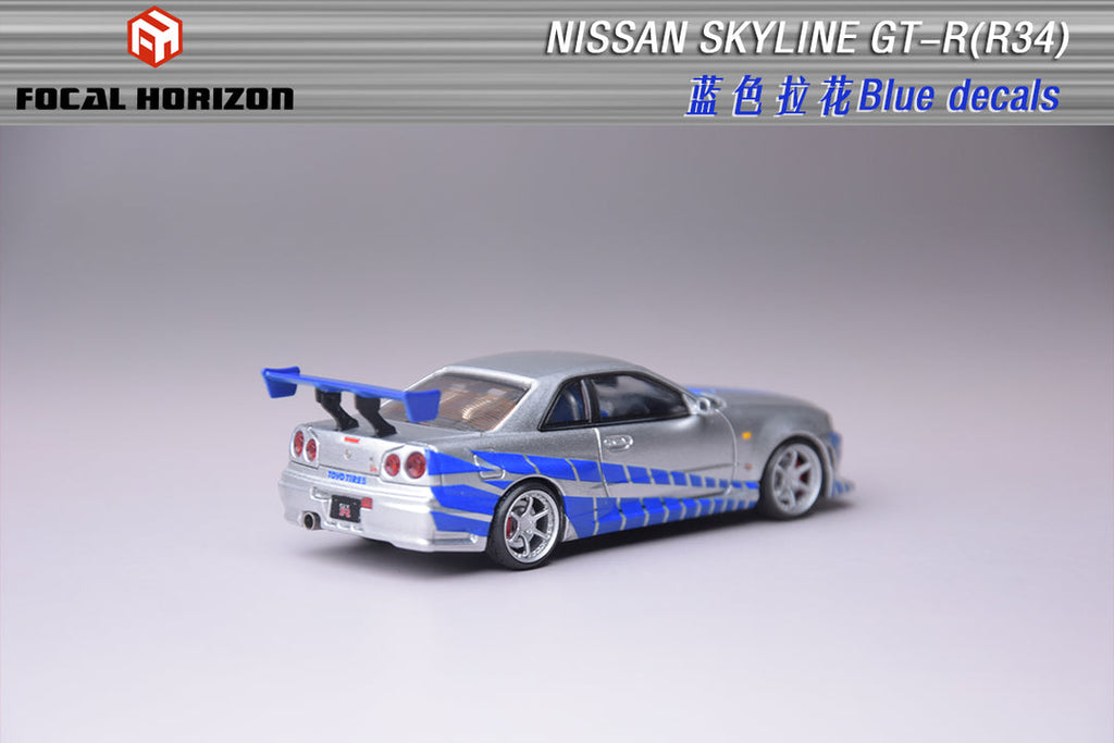 Focal Horizon 1:64 Nissan Skyline GTR R34 Fast & Furious Movie of C-West Version