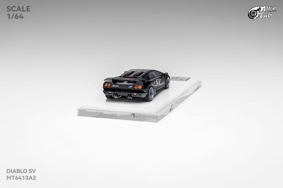 Micro Turbo 1:64 Custom Diablo SV - Metallic Black MT6413A2