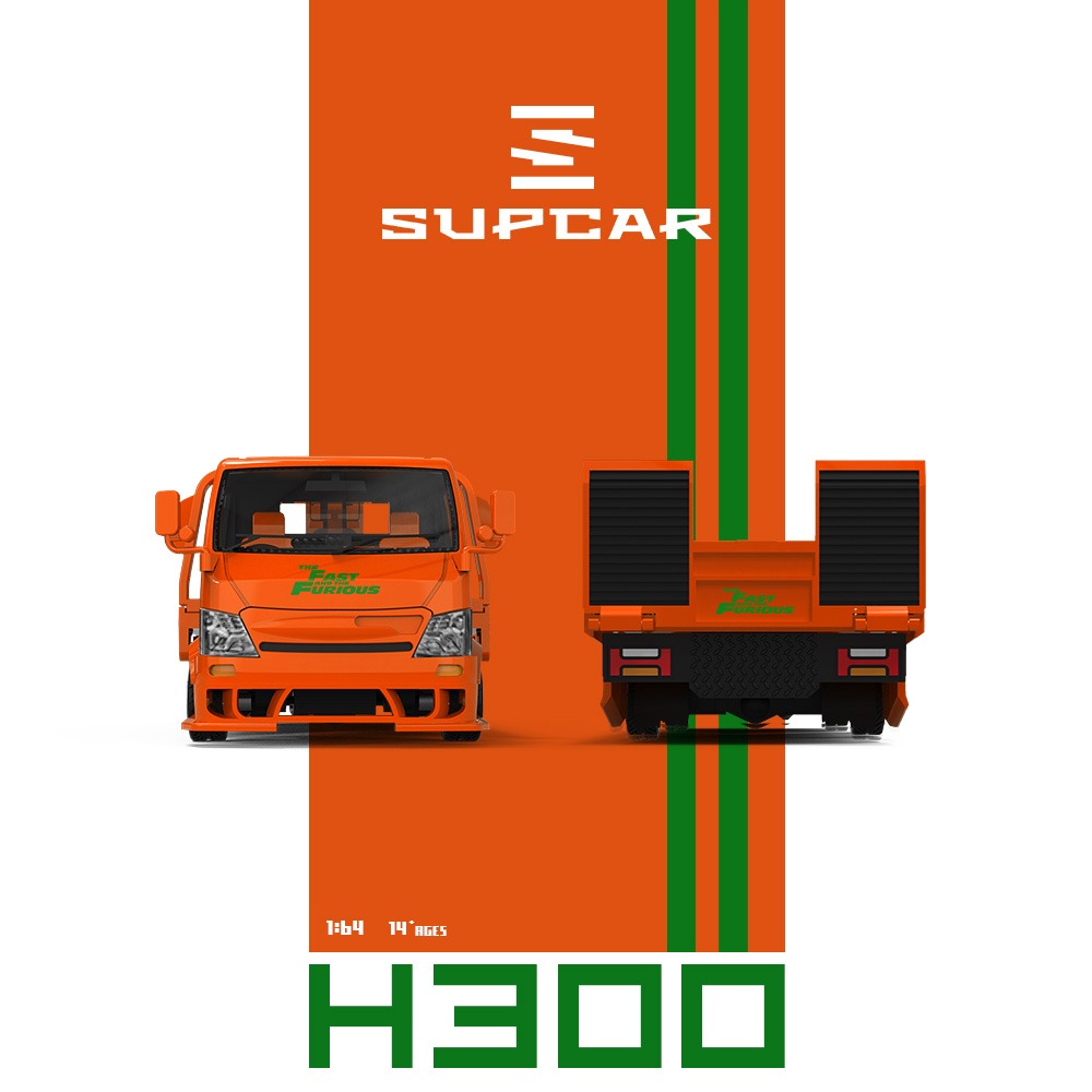 Supcar 1:64 H300 Car Transport Hauler Speed and Passion F&F
