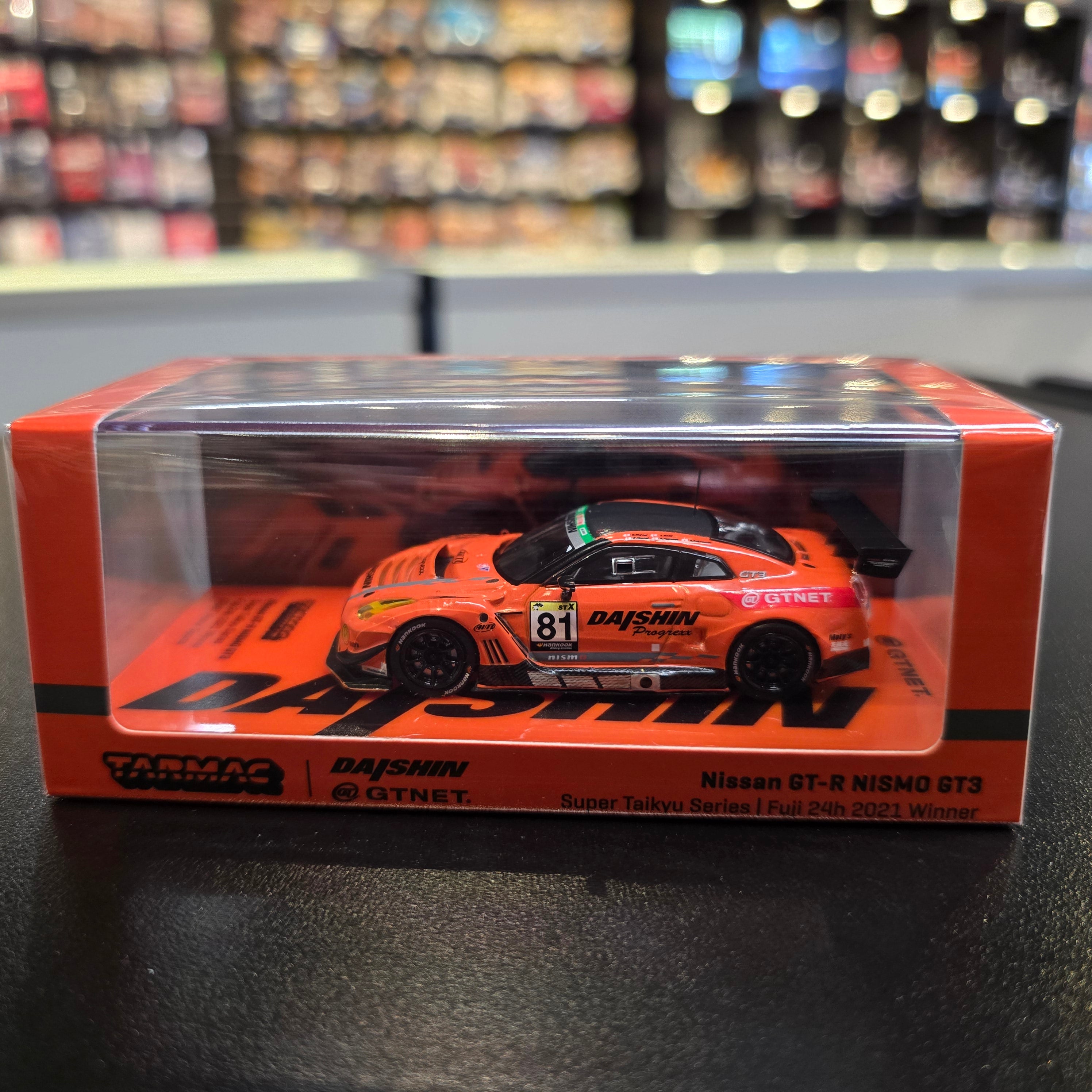 Tarmac Works 1:64 Nissan GT-R NISMO GT3, Super Taikyu Series 2021, Fuji 24 hours 2021 Winner, GTNET Motor Sports