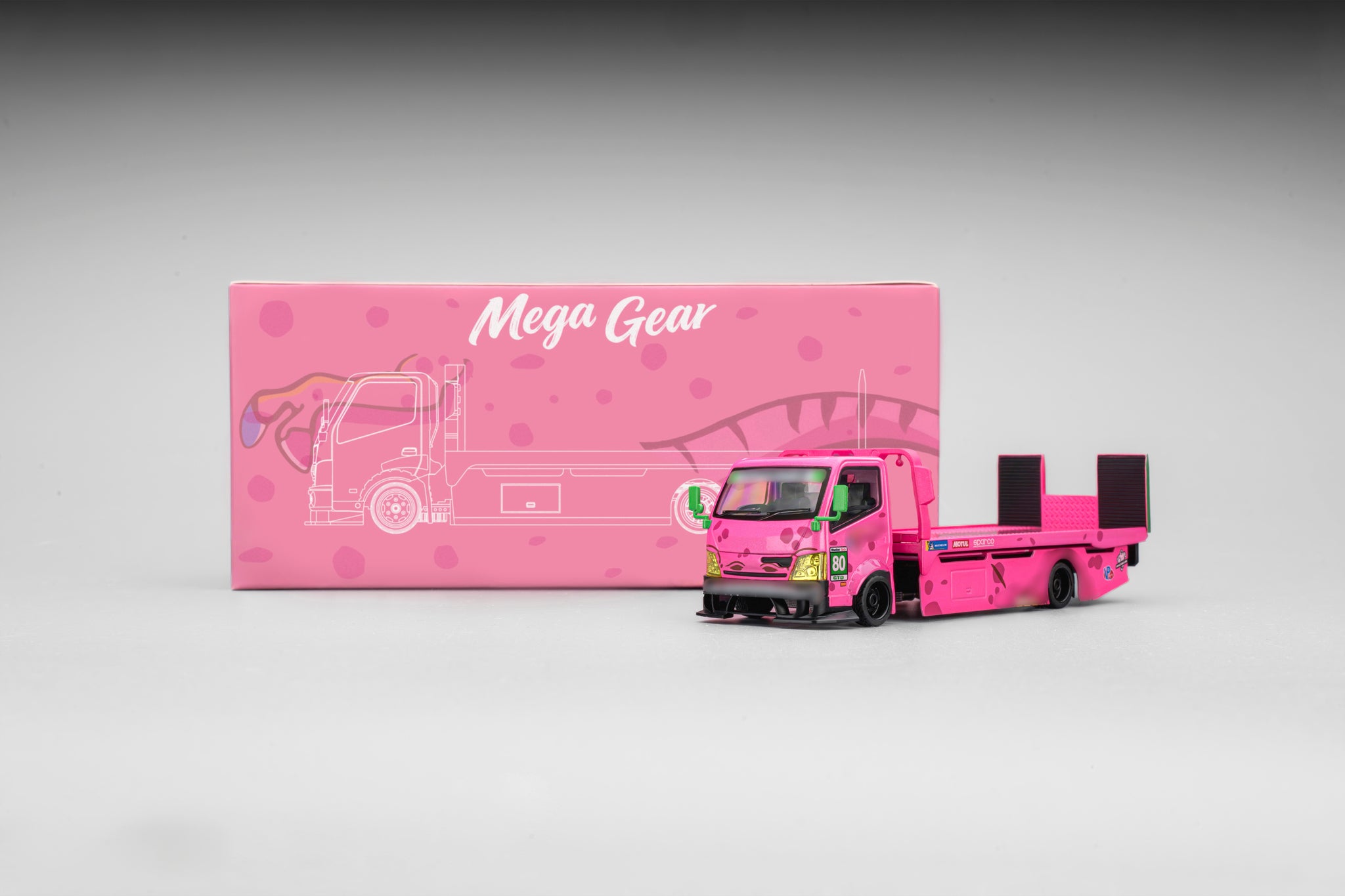 Mega Gear 1/64 Custom Hauler Pink Dino Roxy