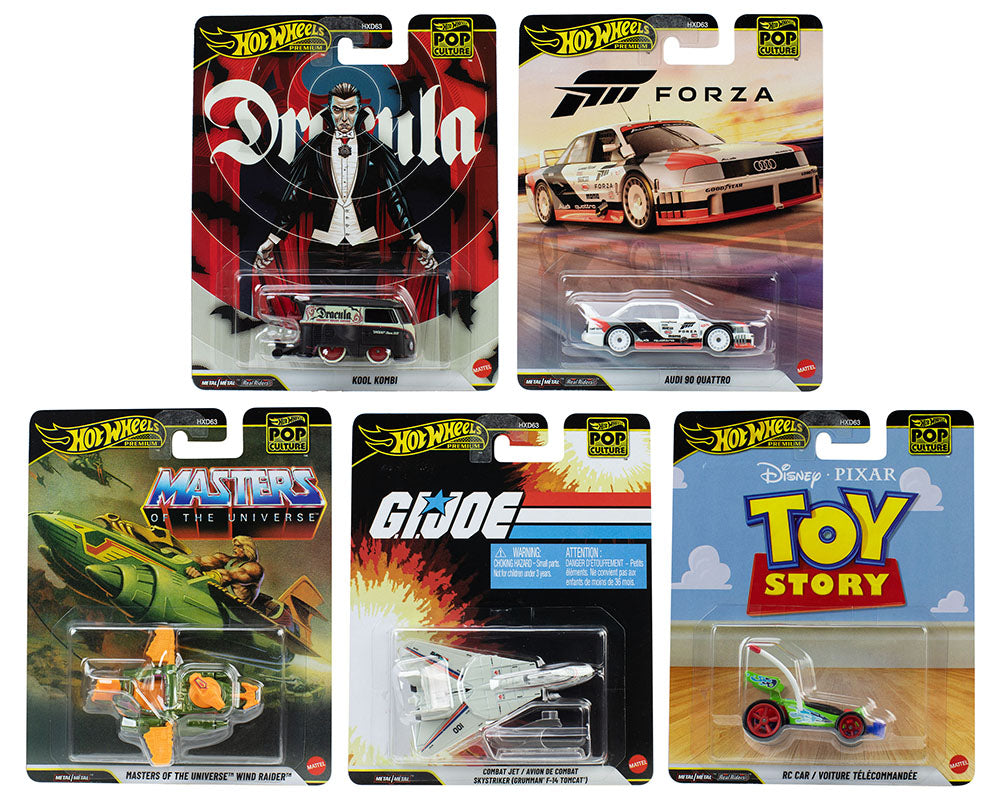 2026 Hot Wheels Pop Culture Case Mix 4 Set of 5