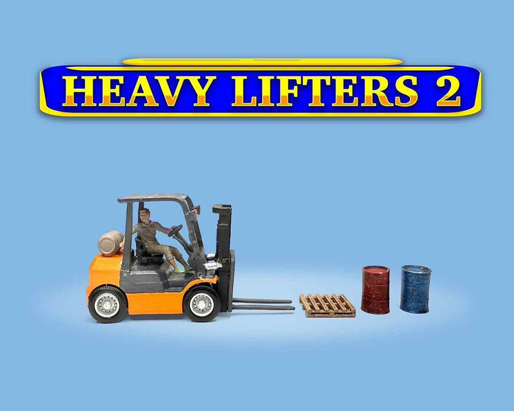 American Diorama 1:64 Figures Heavy Lifters Forklift Set II