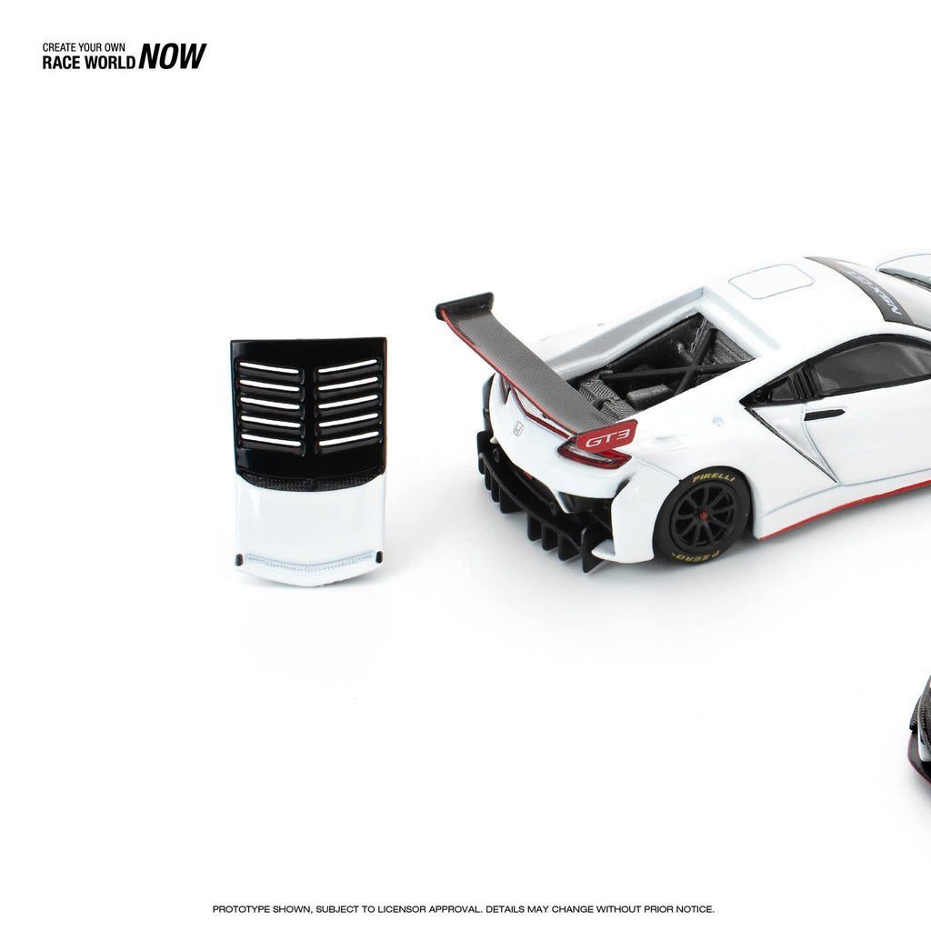 POP RACE 1/64 HONDA NSX GT3 EVO22 - WHITE PR640280