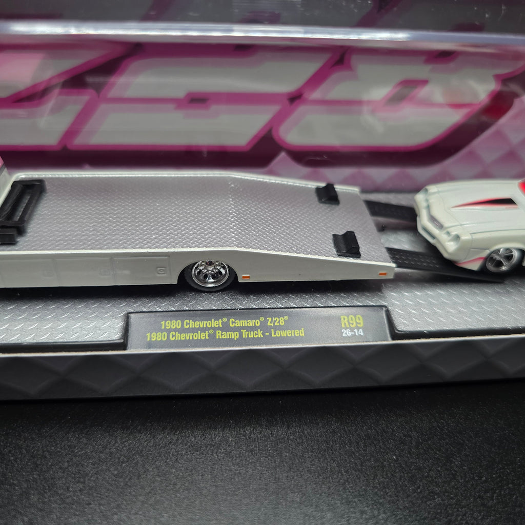 M2 Machines 1980 Chevrolet Camaro Z/28 & 1980 Chevrolet Ramp Truck – Lowered