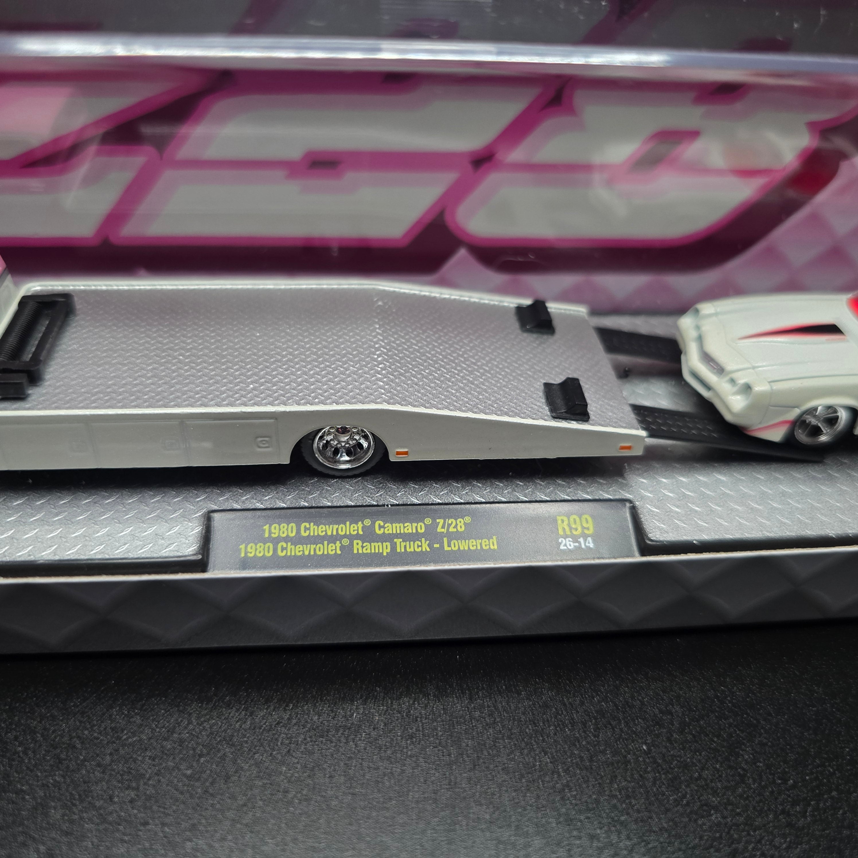M2 Machines 1980 Chevrolet Camaro Z/28 & 1980 Chevrolet Ramp Truck – Lowered